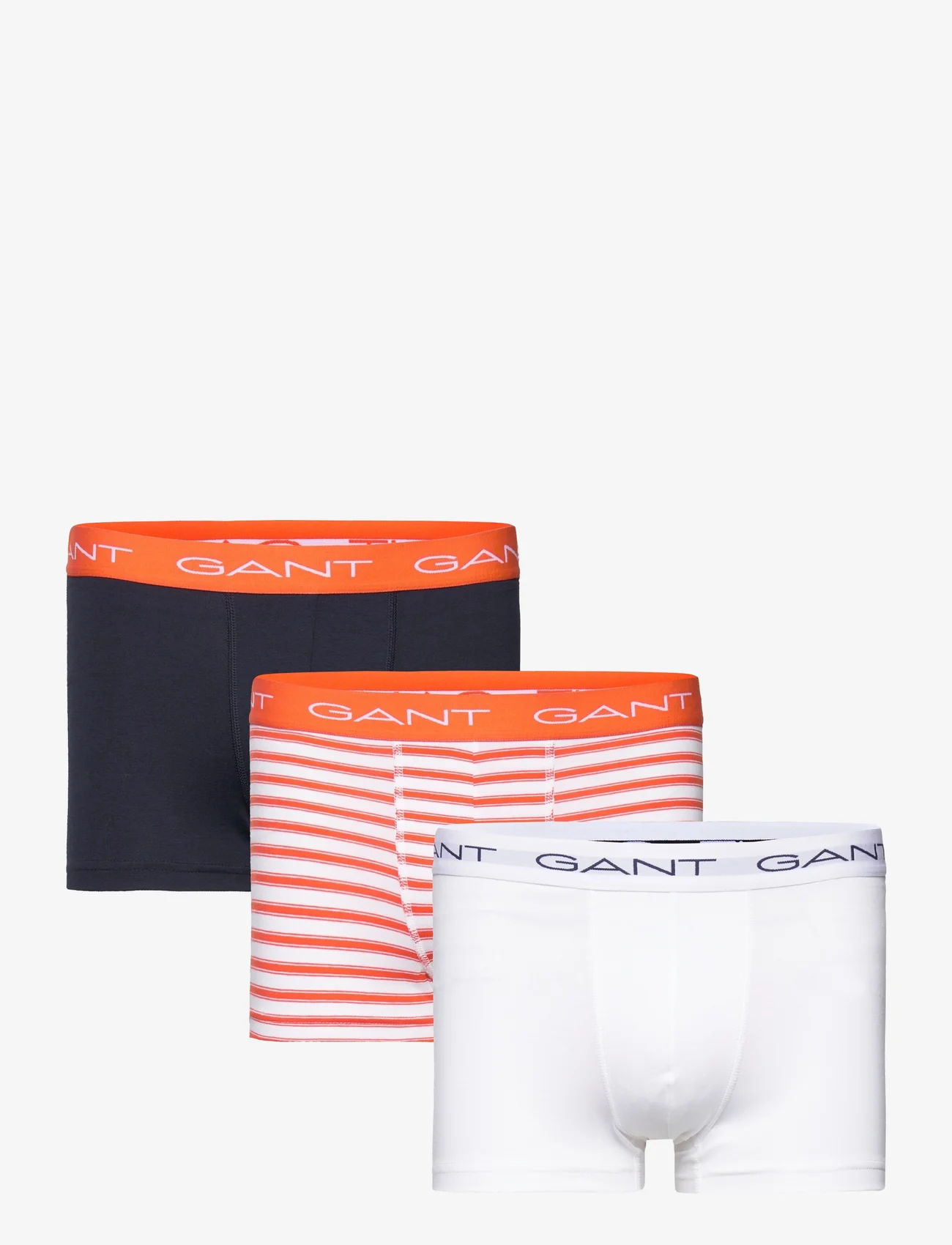 GANT - STRIPE TRUNK 3-PACK - boxerkalsonger - grapefruit orange - 0