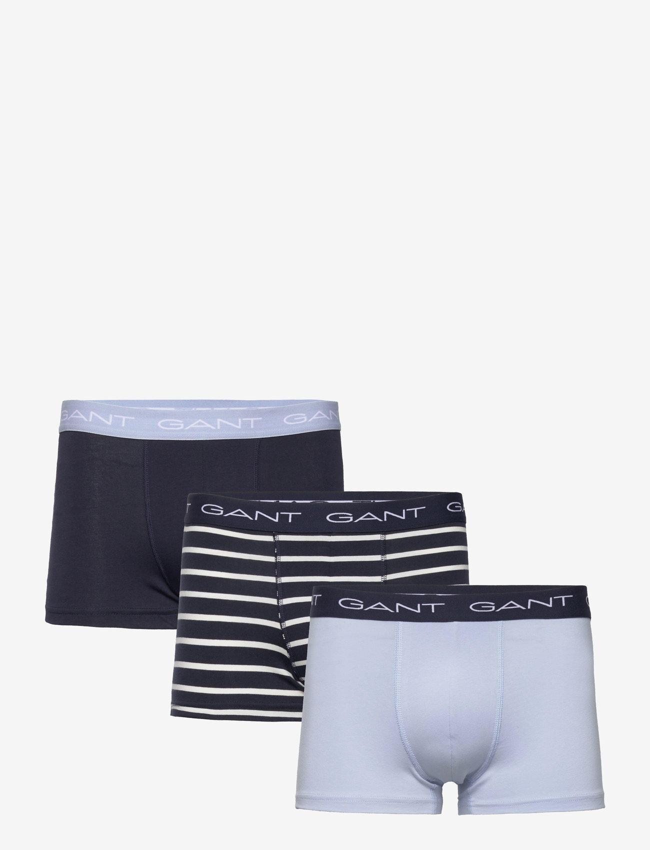 GANT - STRIPE TRUNK 3-PACK - eggshell - 0