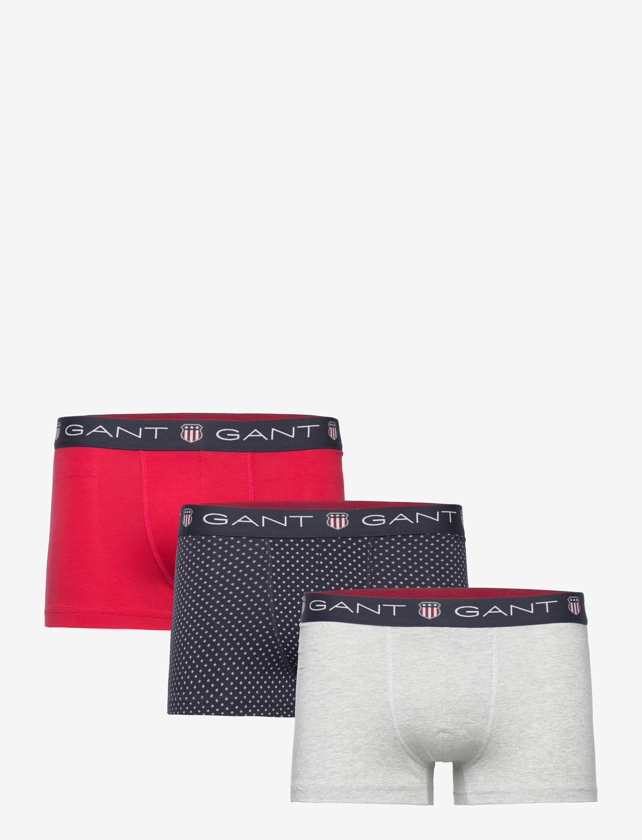 GANT - MICRO PRINT SHIELD TRUNK 3-PACK - evening blue - 0