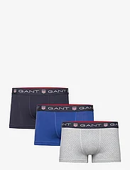 GANT - MICRO PRINT SHIELD TRUNK 3-PACK - boxer briefs - light grey melange - 0