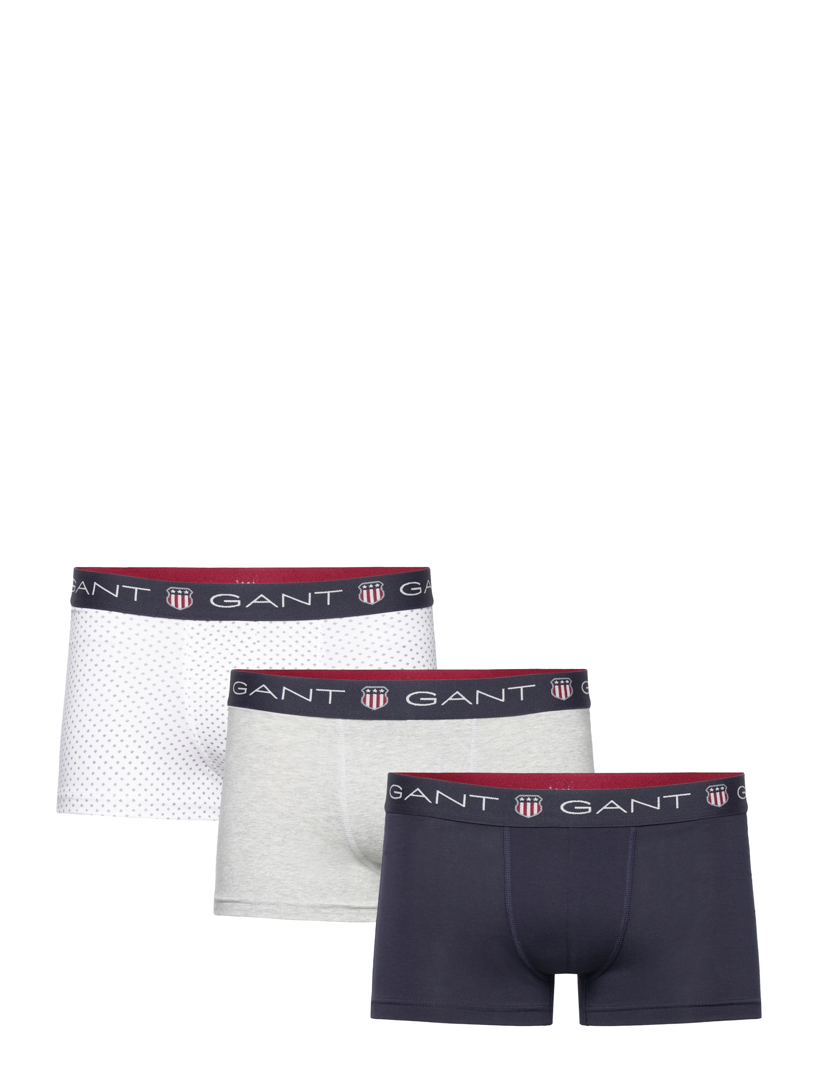 MICRO PRINT SHIELD TRUNK 3-PACK - WHITE