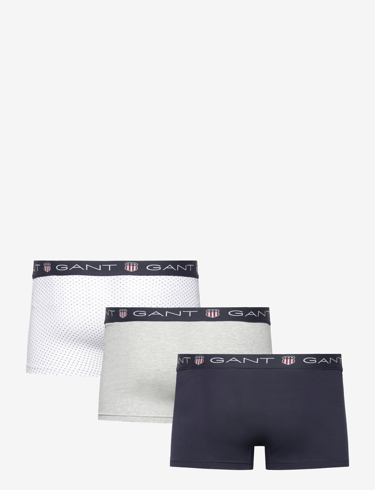 GANT - MICRO PRINT SHIELD TRUNK 3-PACK - white - 1