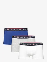 GANT - SHIELD TRUNK 3-PACK - boxer briefs - light grey melange - 0