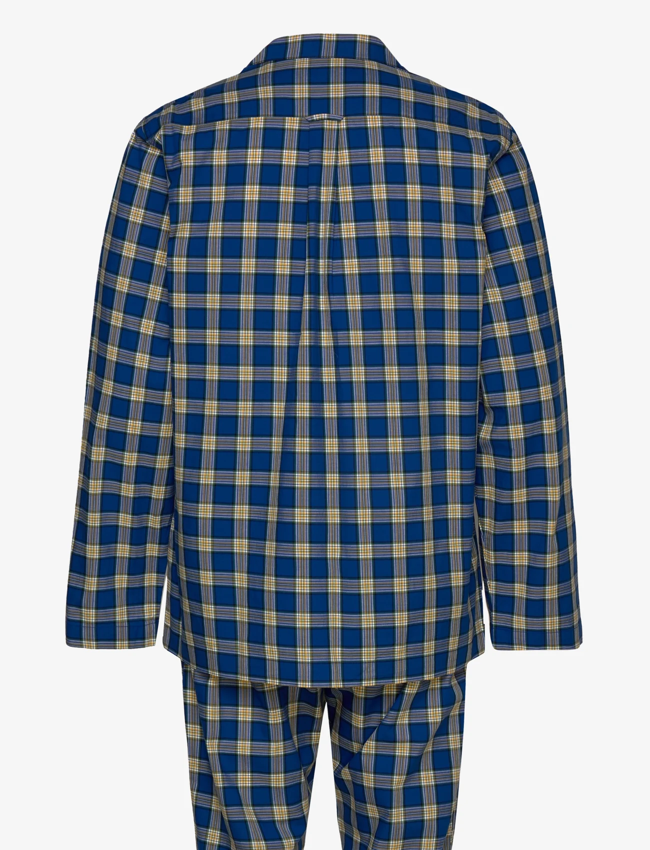 GANT - CHECK PAJAMA SET SHIRT AND PANTS - pyjamasets - college blue - 1