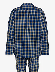 GANT - CHECK PAJAMA SET SHIRT AND PANTS - pyjamasetit - college blue - 1