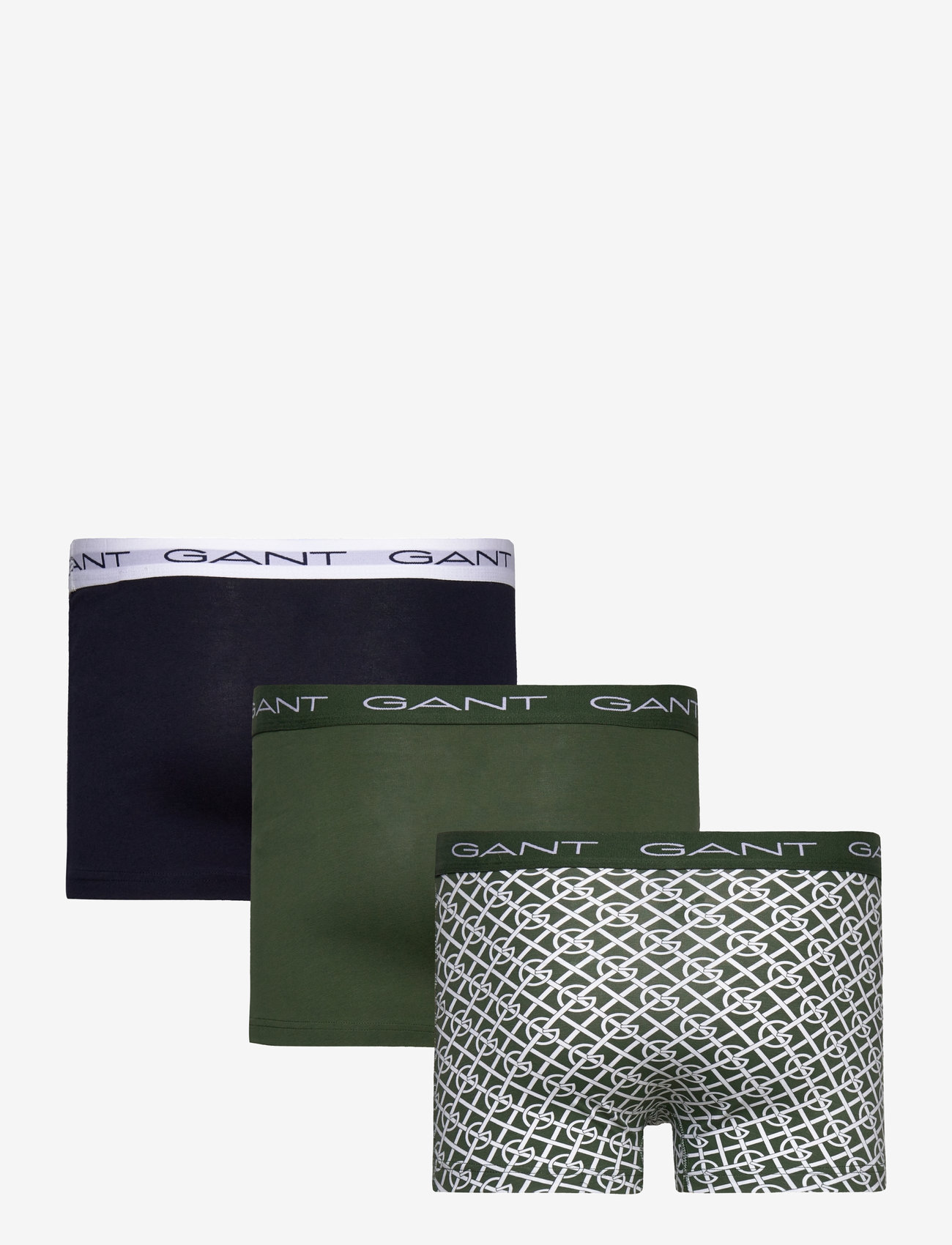 GANT - G PATTERN TRUNK 3-PACK - pine green - 1