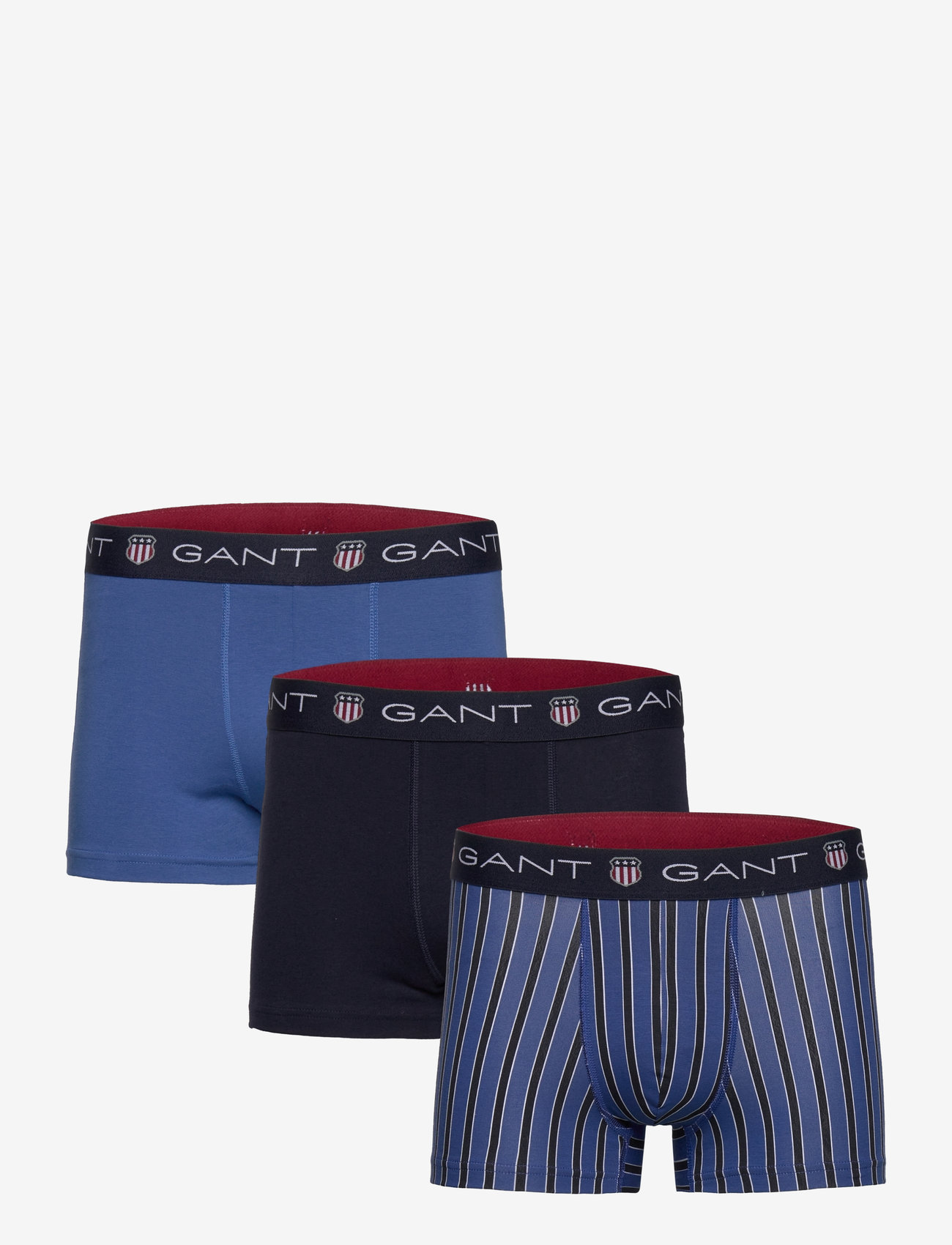 GANT - SHIELD STRIPE TRUNK 3-PACK - evening blue - 0