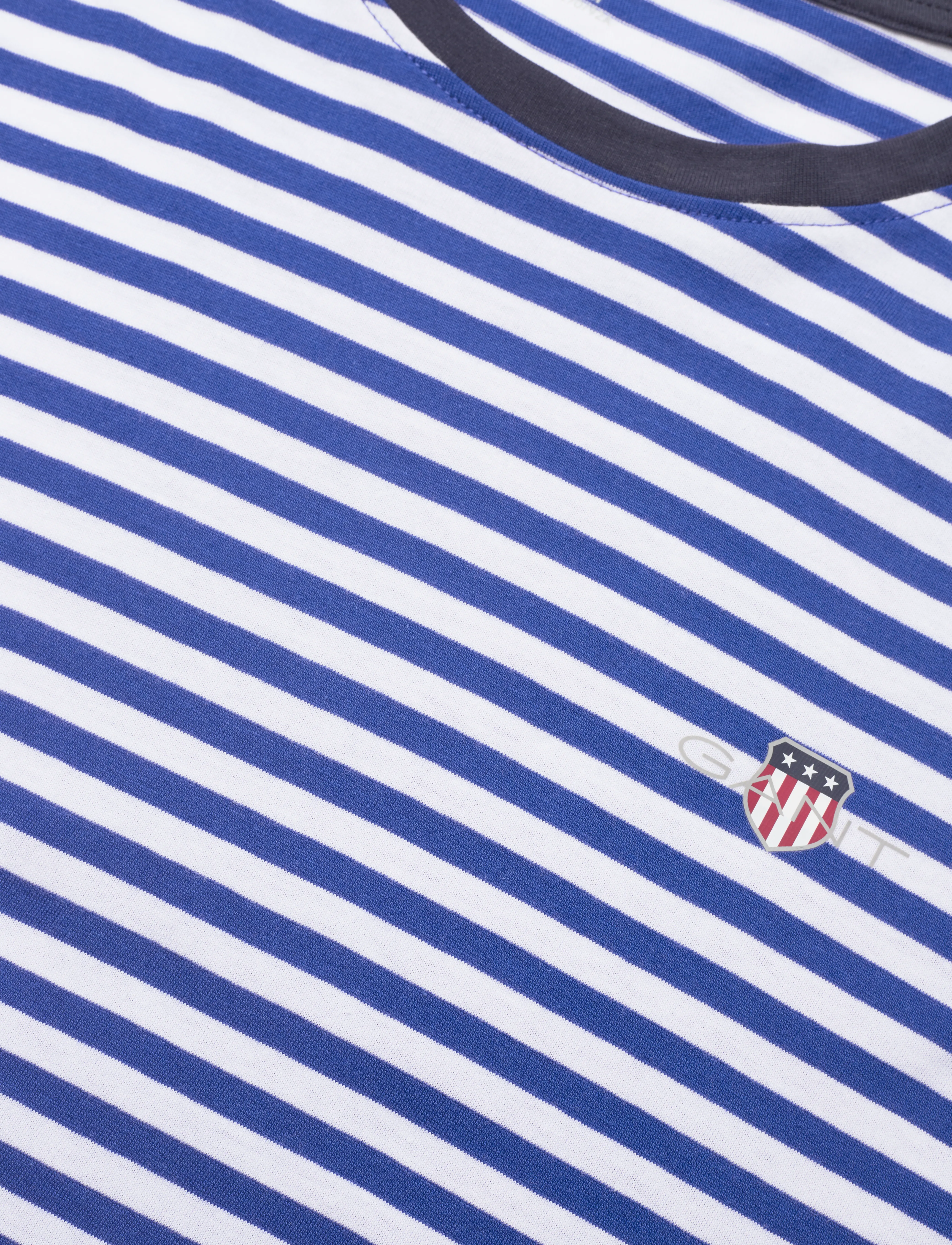 GANT - SHIELD STRIPE PAJAMA T-SHIRT - college blue - 2