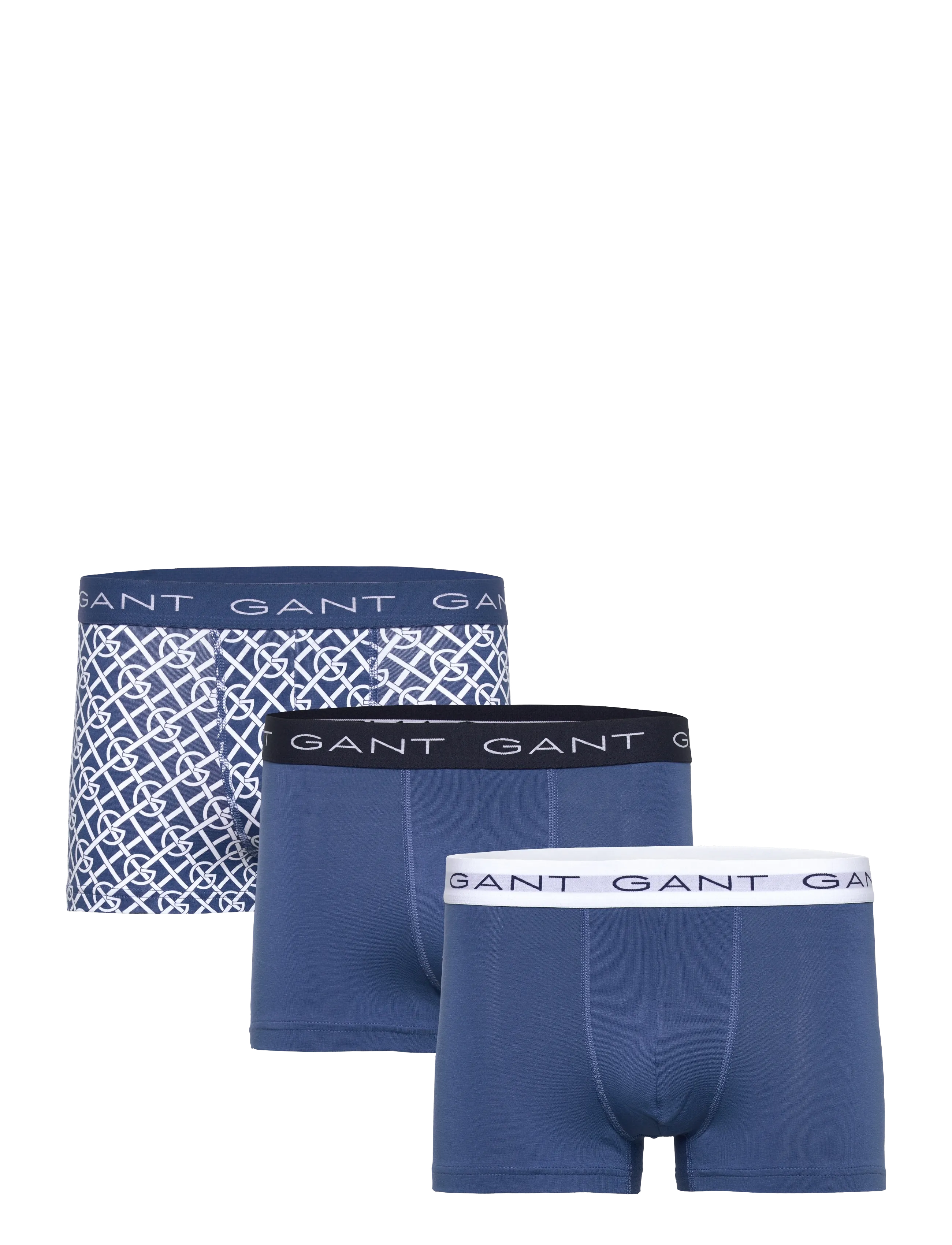 Gant G PATTERN TRUNK 3-PACK - Underbukser - VINTAGE BLUE / blue