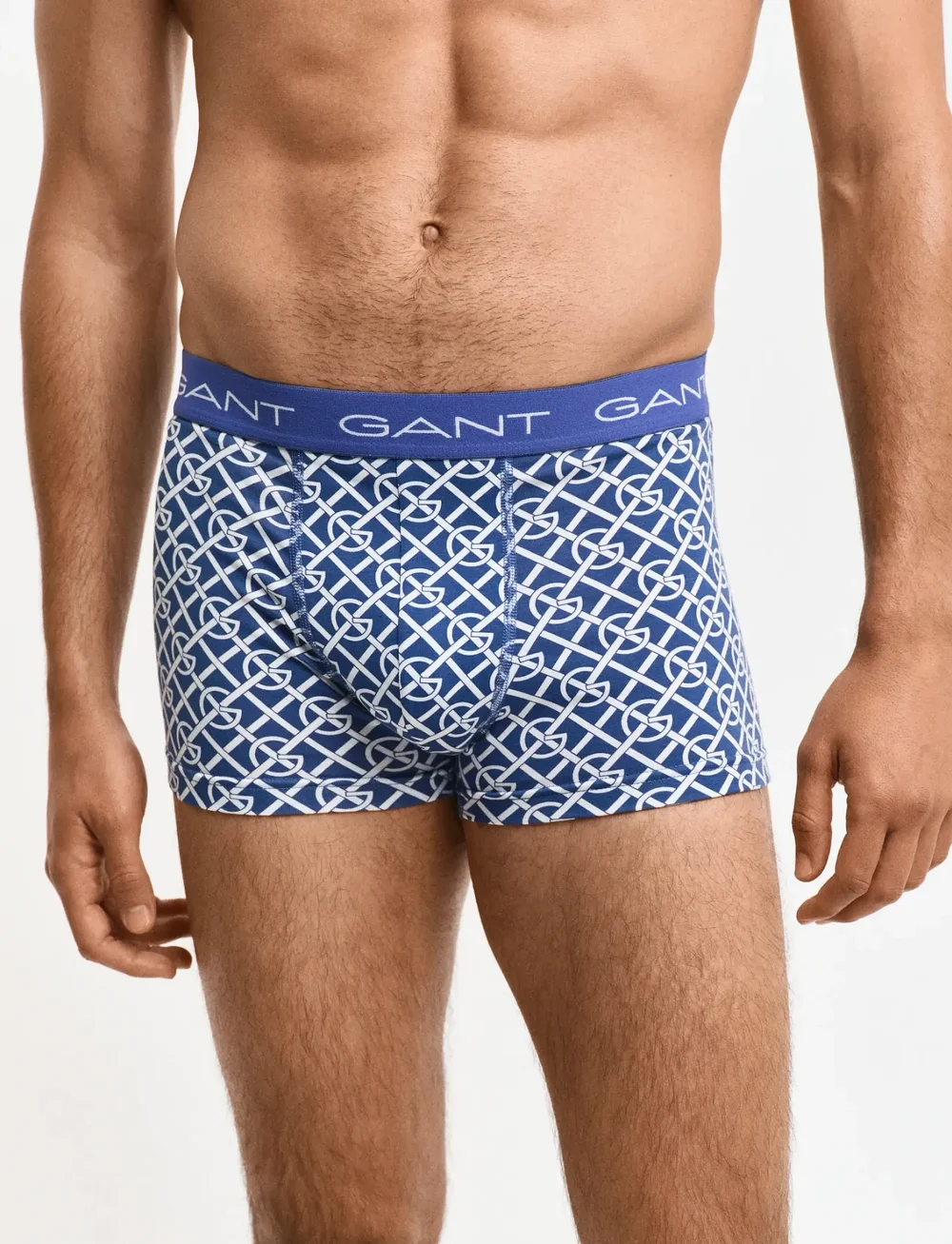 GANT - G PATTERN TRUNK 3-PACK - unterhosen im multipack - vintage blue - 2