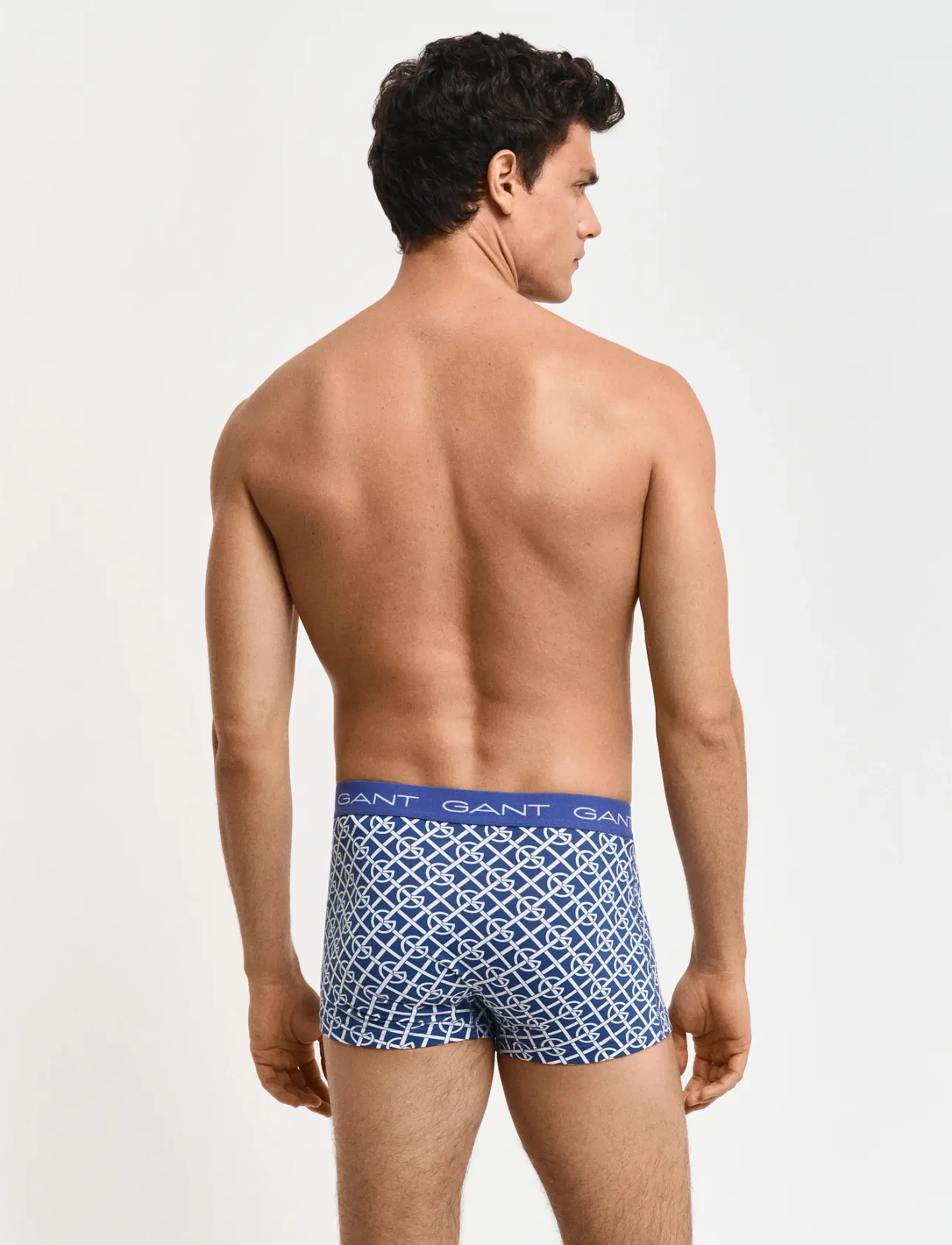 Gant - G PATTERN TRUNK 3-PACK - bokserit - vintage blue - 3