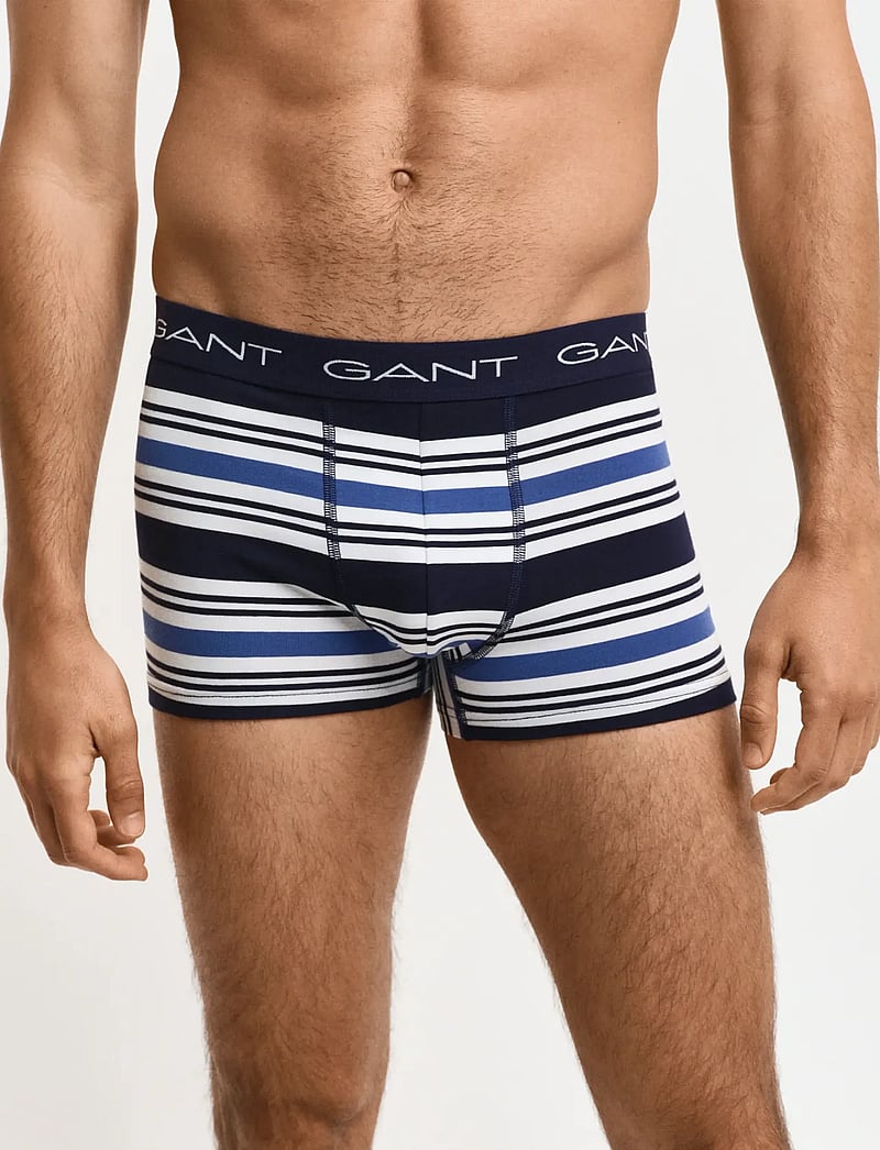 GANT - MULTISTRIPE TRUNK 3-PACK - multipack kalsonger - evening blue - 2