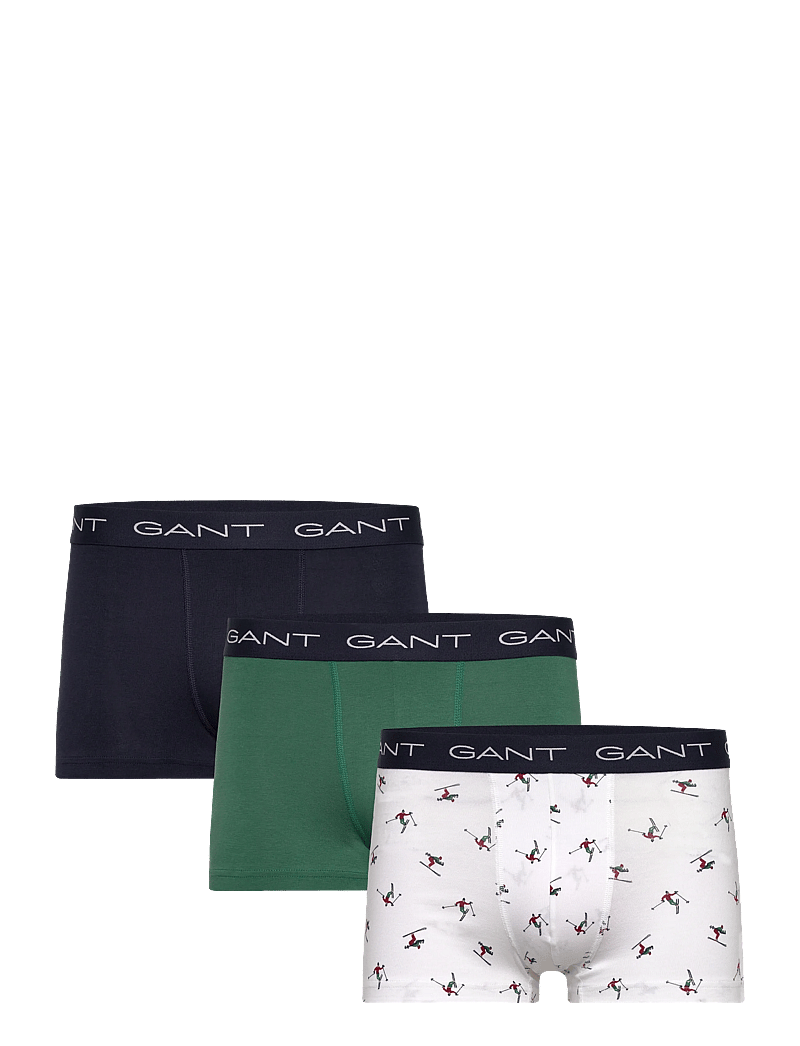 GANT - SKIER PRINT TRUNK 3-PACK GB - multipack underbukser - white - 1
