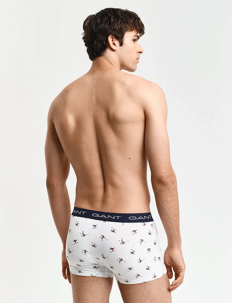 GANT - SKIER PRINT TRUNK 3-PACK GB - multipack underbukser - white - 3