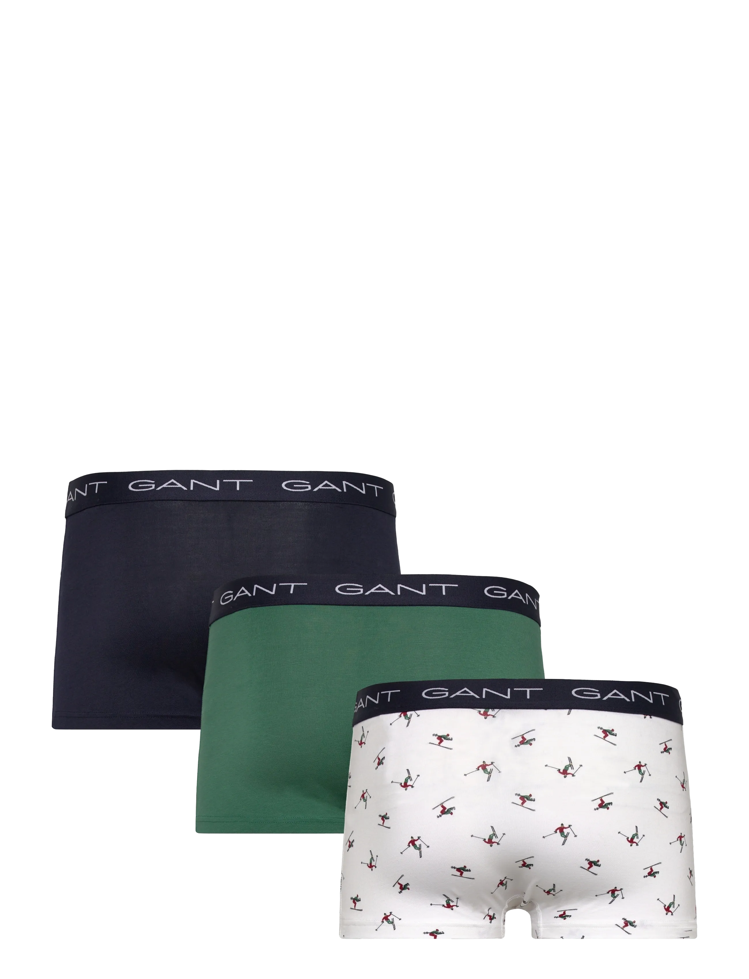 Gant - SKIER PRINT TRUNK 3-PACK GB - aluspükste mitmikpakk - white - 4