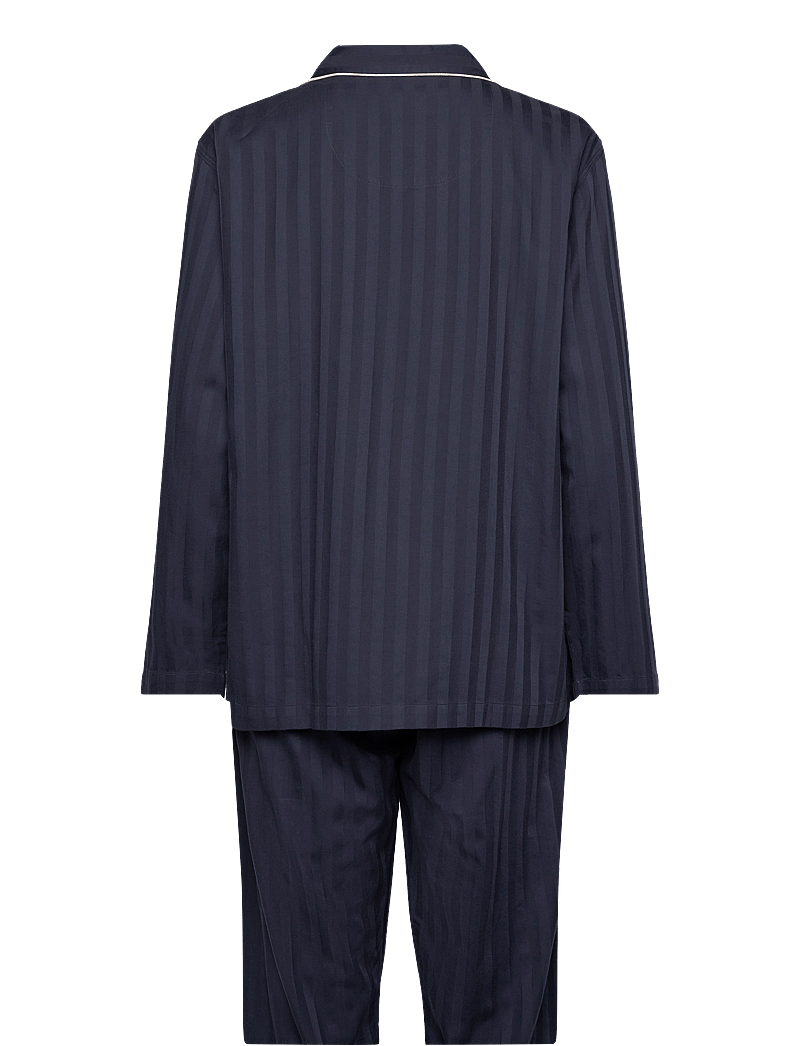 GANT - SATIN STRIPE PAJAMA SET GB - pyjamas - evening blue - 2