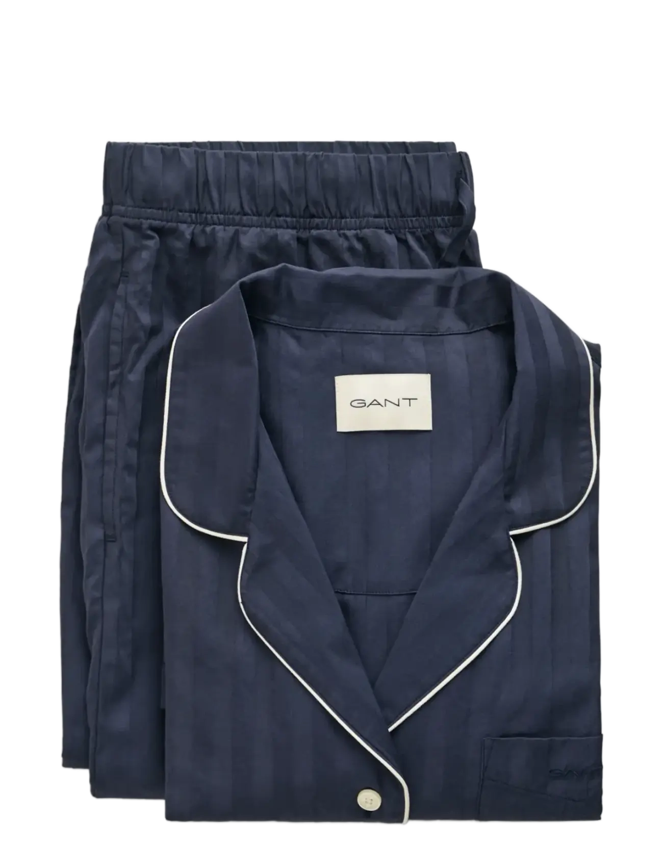 Gant - SATIN STRIPE PAJAMA SET GB - evening blue - 5