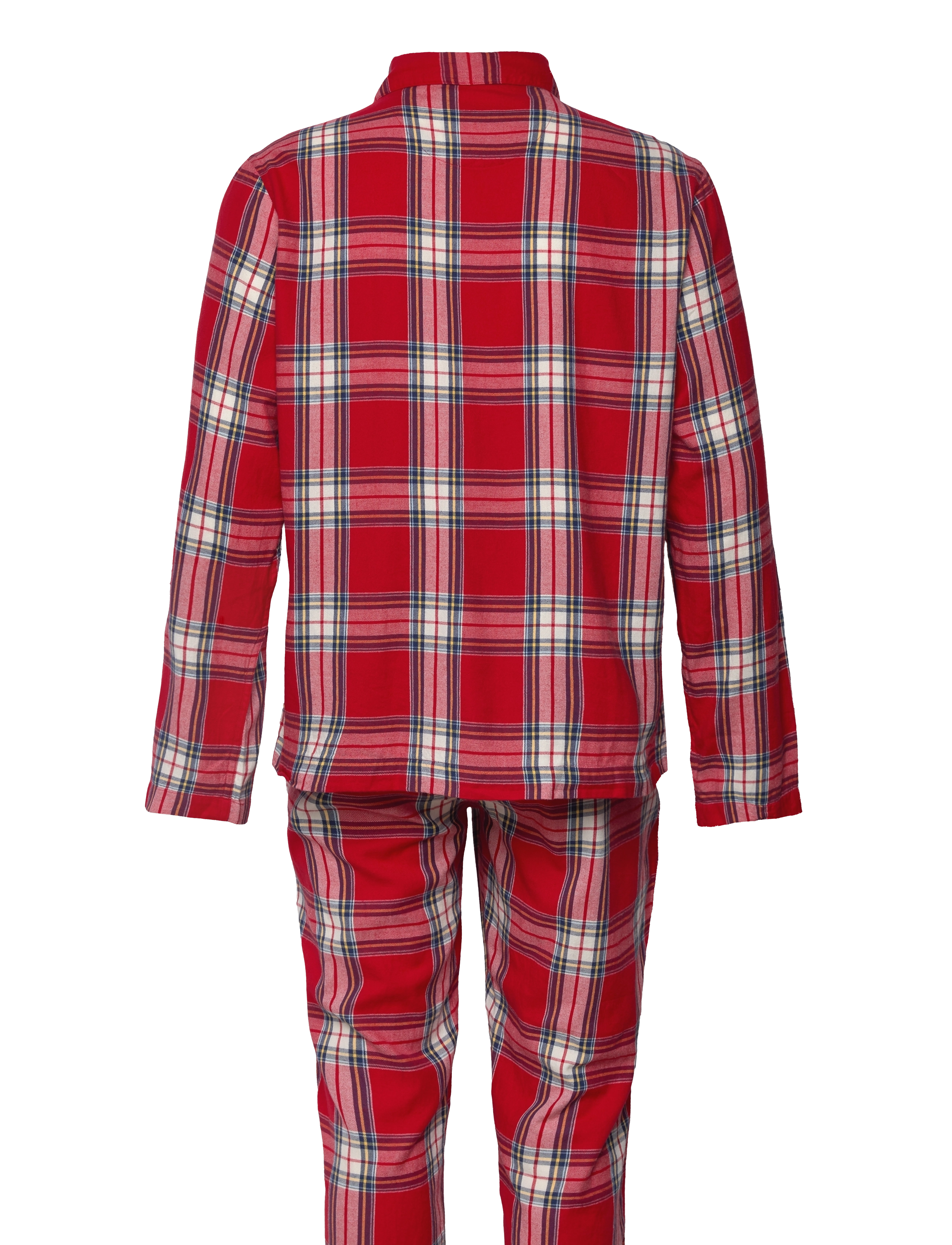 GANT - FLANNEL PJ SET SHIRT AND PANTS GB - ruby red - 2
