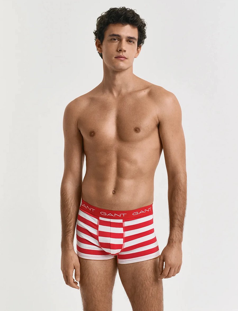 Gant - STRIPE TRUNK 3-PACK - unterhosen im multipack - bright red - 1