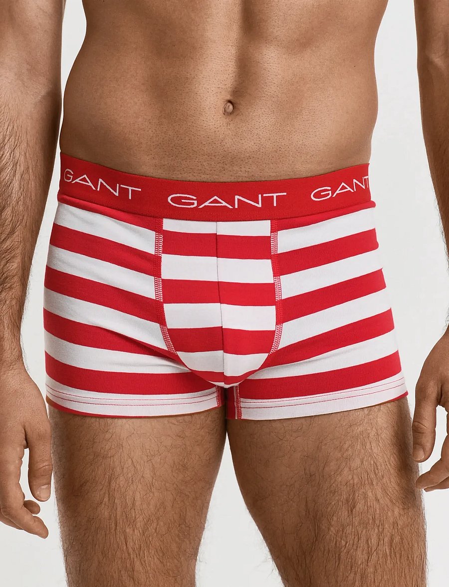 Gant - STRIPE TRUNK 3-PACK - unterhosen im multipack - bright red - 3
