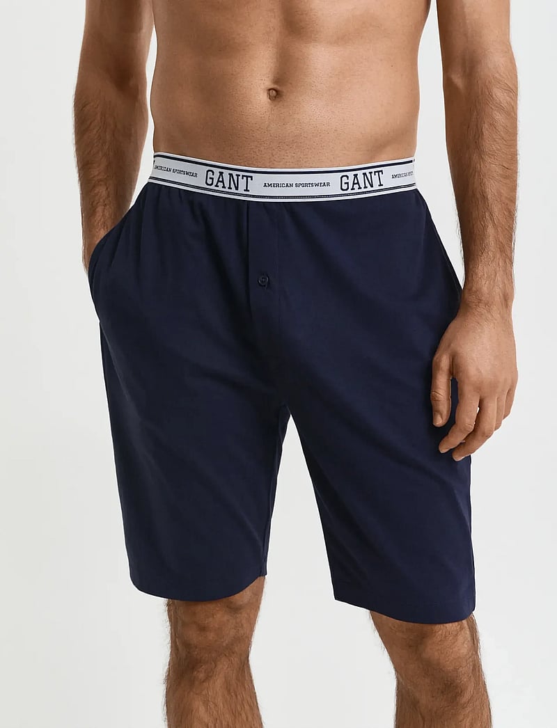 GANT - JERSEY PAJAMA SHORTS - pyjama bottoms - evening blue - 0