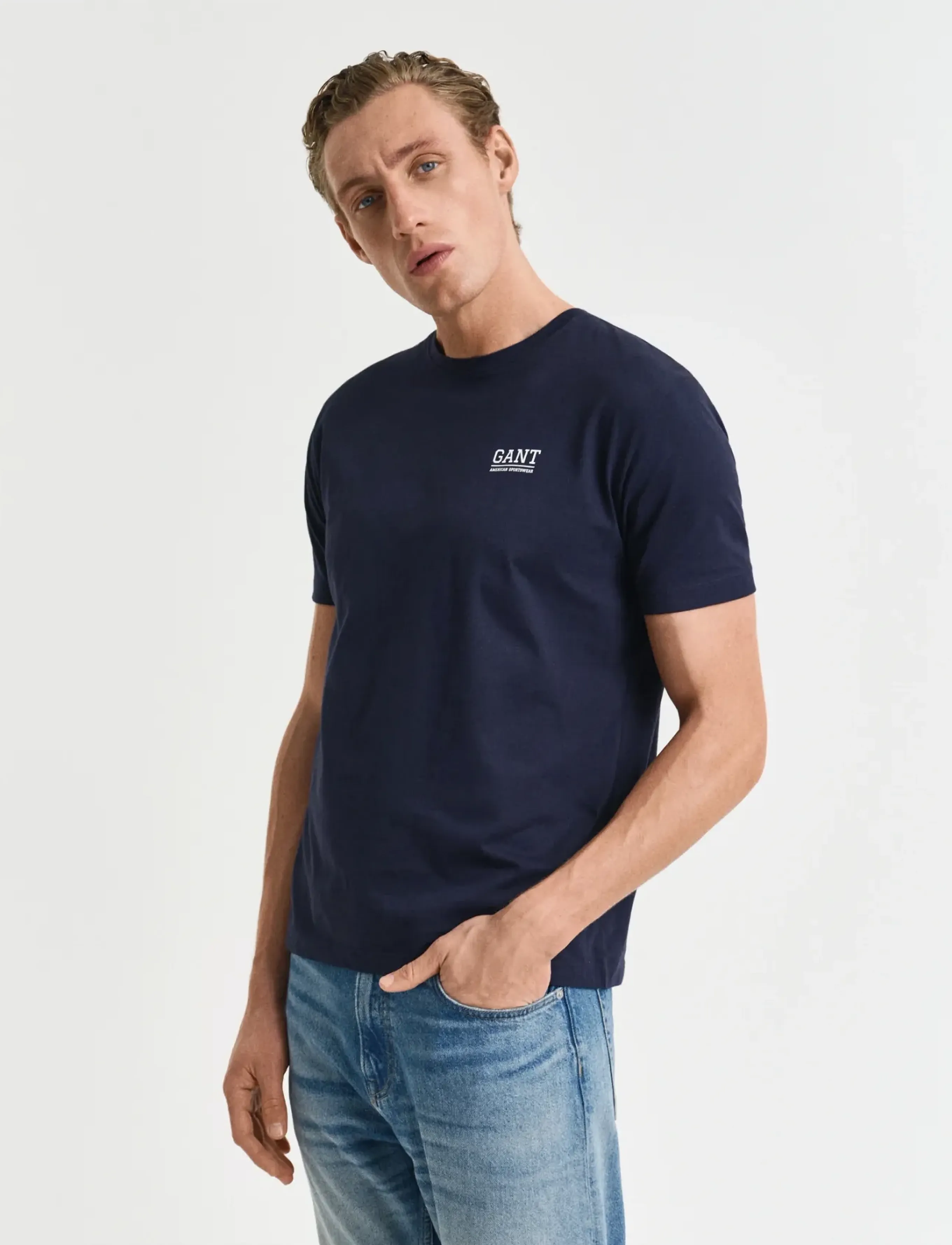 GANT PAJAMA T-SHIRT - New arrivals - EVENING BLUE / navy
