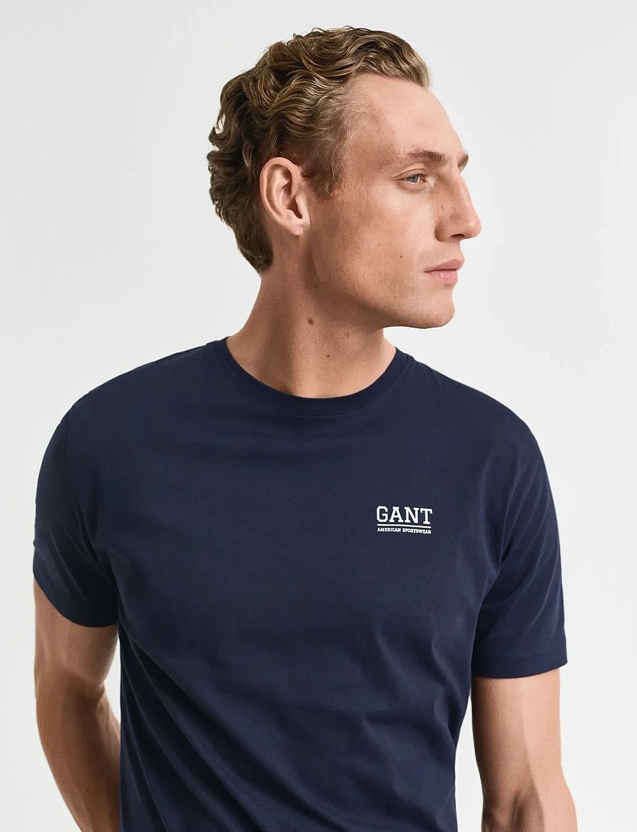 Gant - PAJAMA T-SHIRT - evening blue - 3