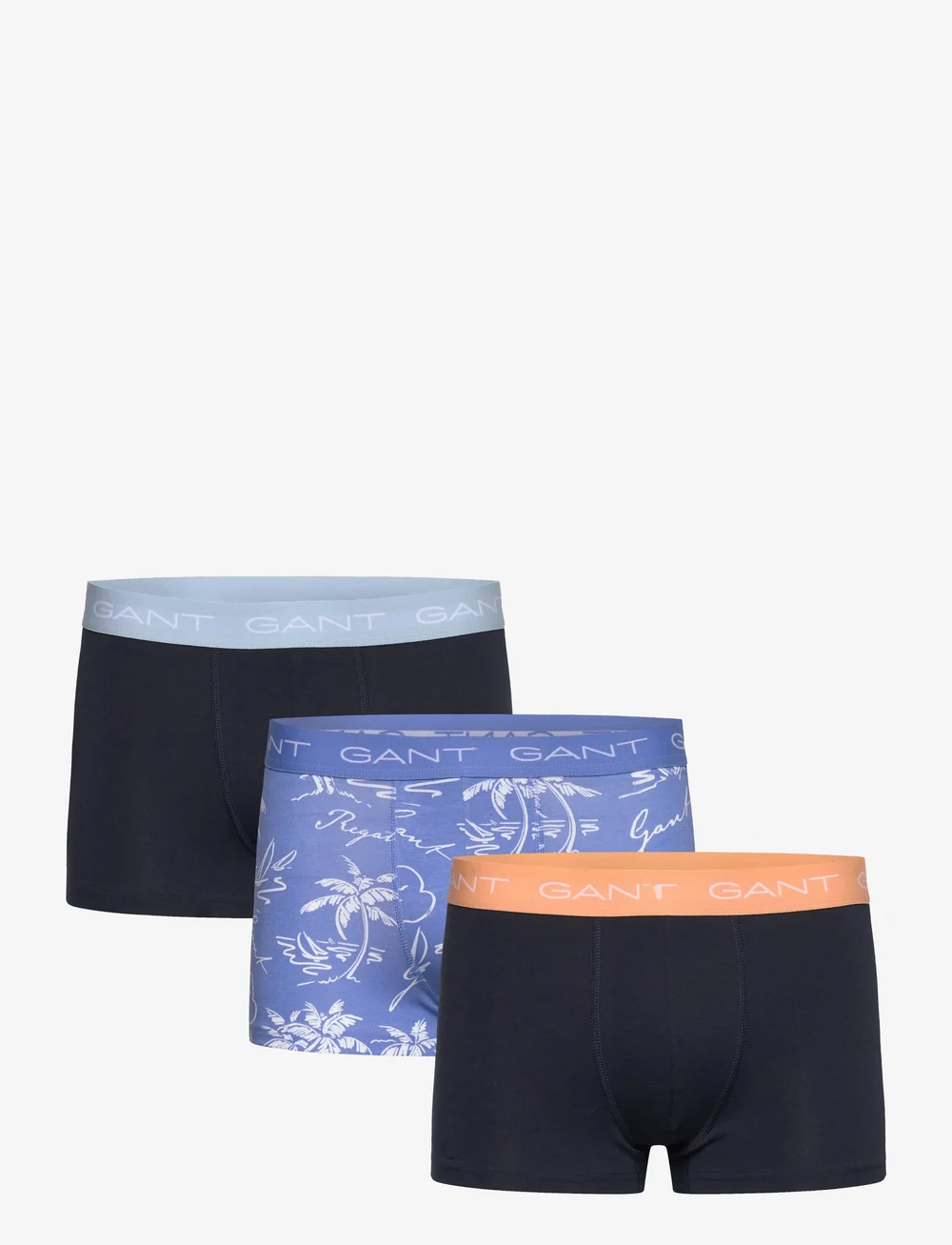 GANT - ISLAND PRINT TRUNK 3-PACK - unterhosen im multipack - perfect blue - 0