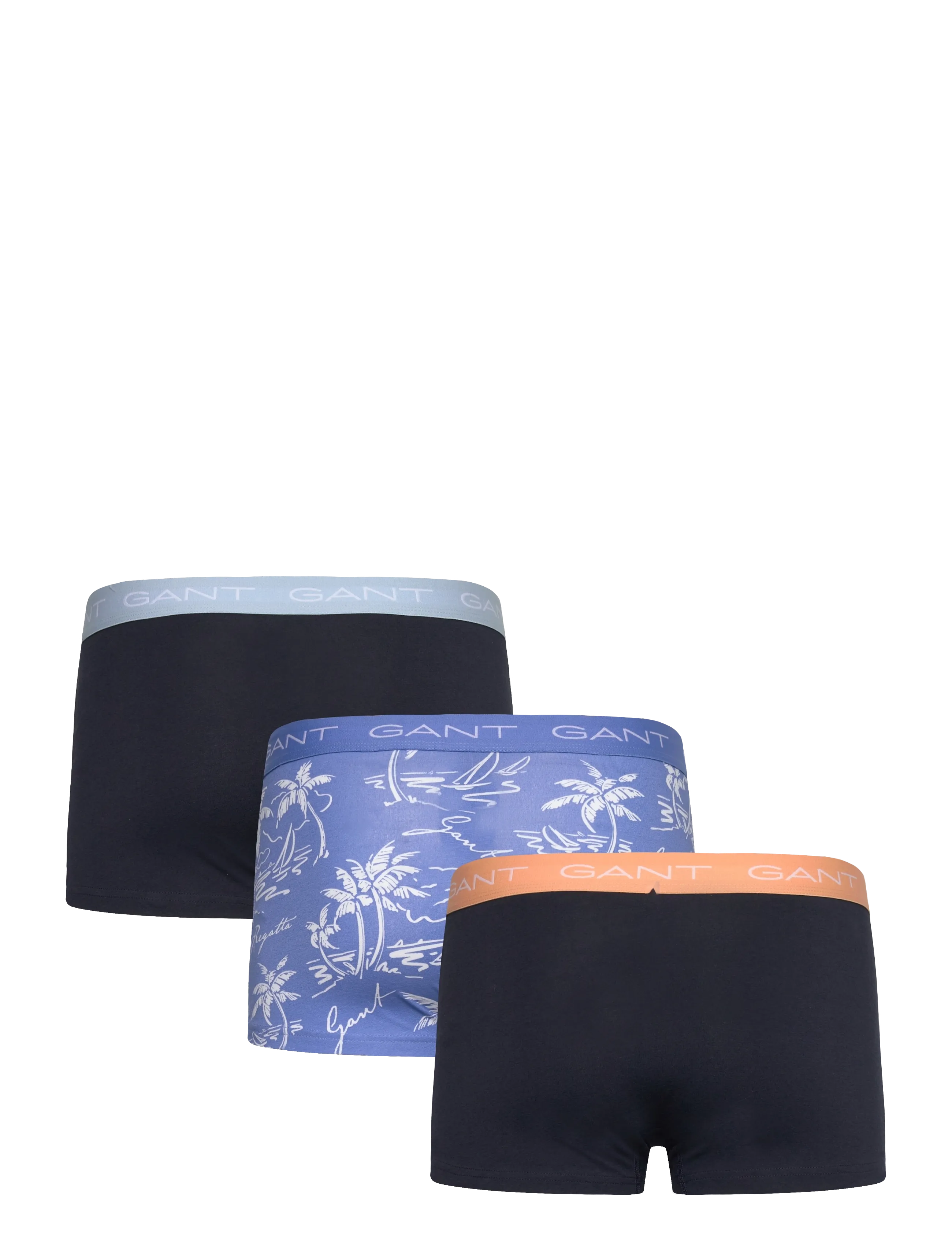 Gant - ISLAND PRINT TRUNK 3-PACK - perfect blue - 1
