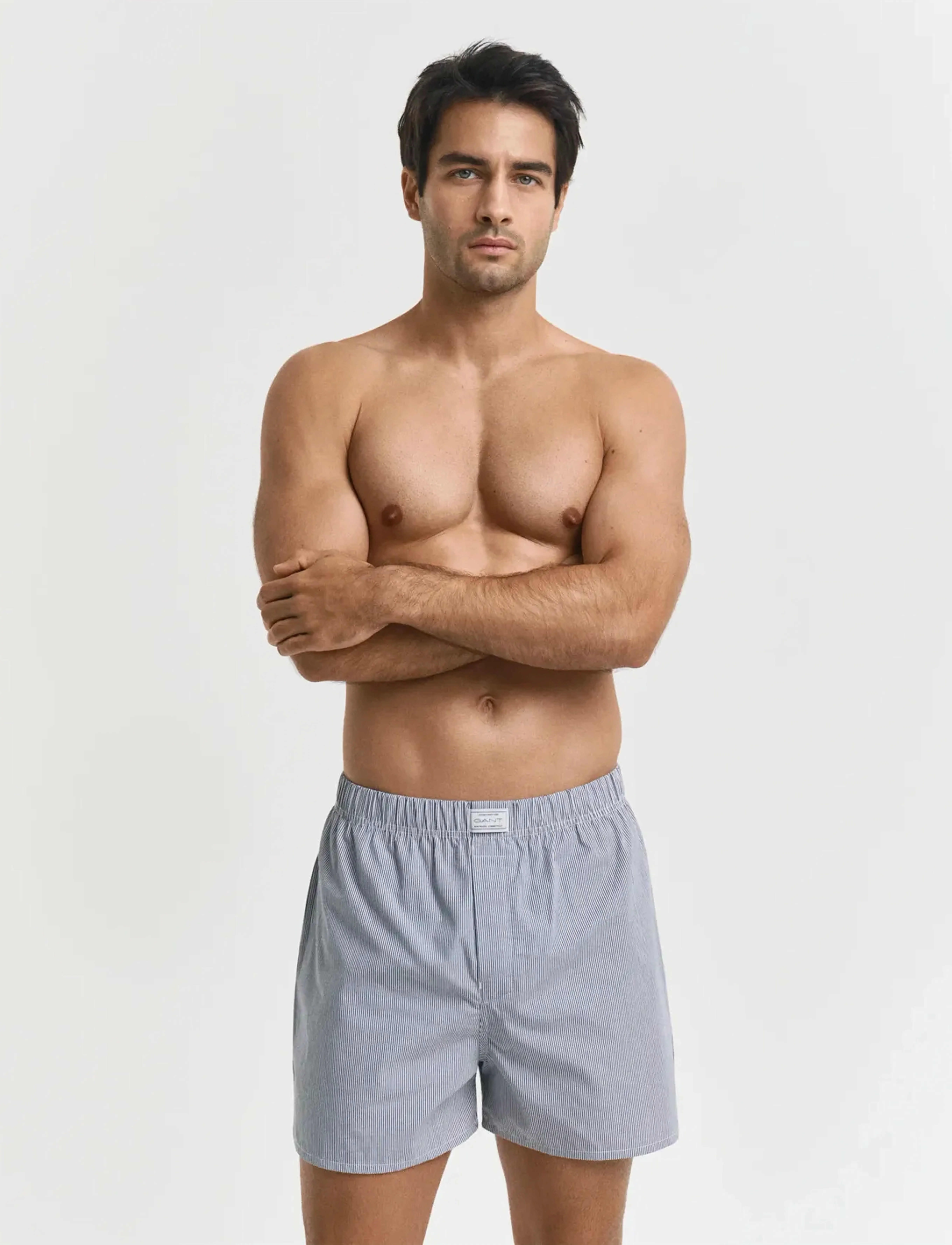 Gant - STRIPE AND SOLID BOXER SHORTS 2-P - apakšveļas multipaka - persian blue - 3
