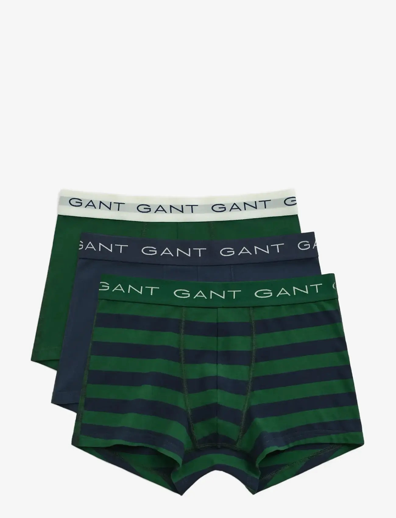 GANT - STRIPED TRUNK 3-PACK - forest green - 1