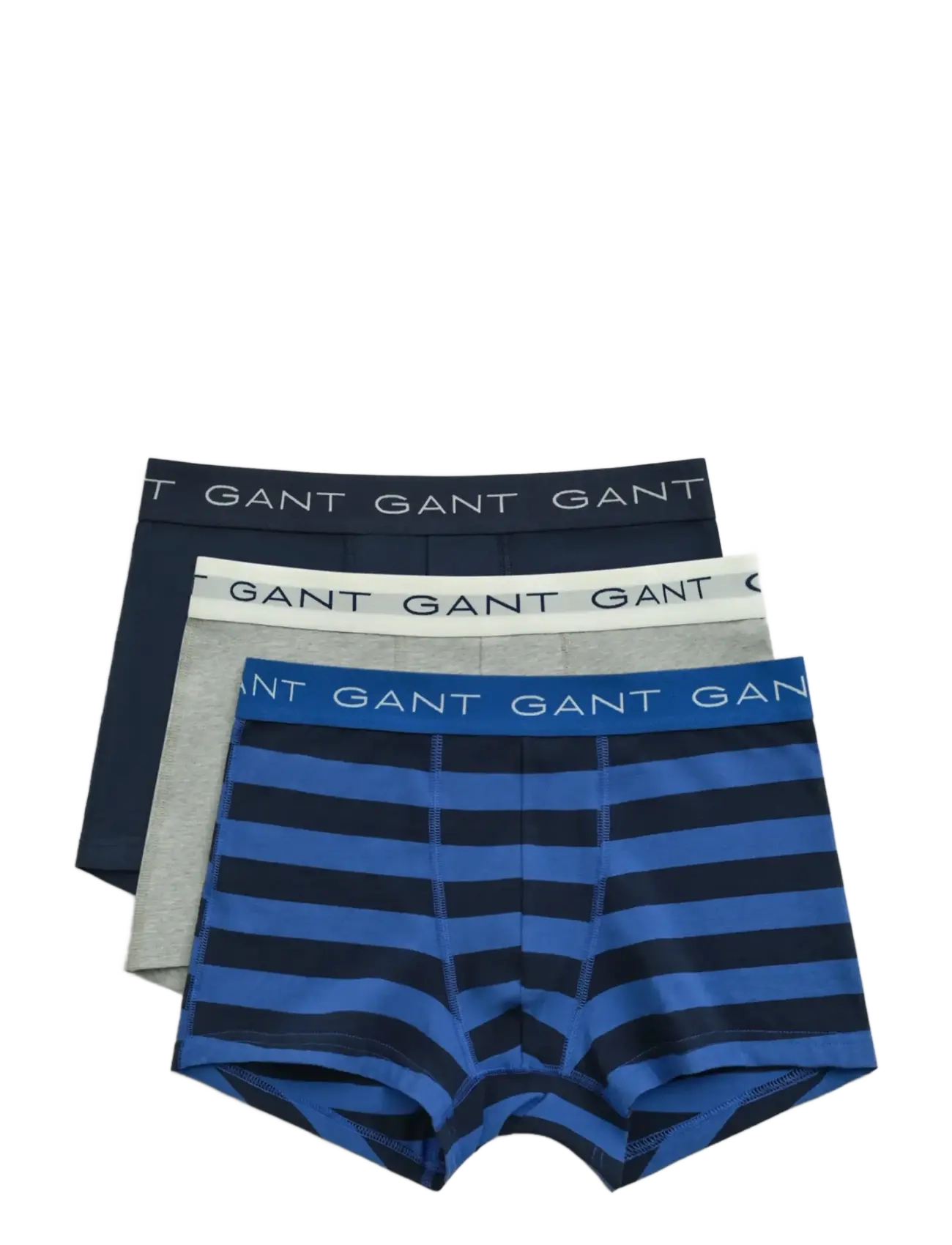 GANT STRIPED TRUNK 3-PACK - Undertøj - RICH BLUE / multi