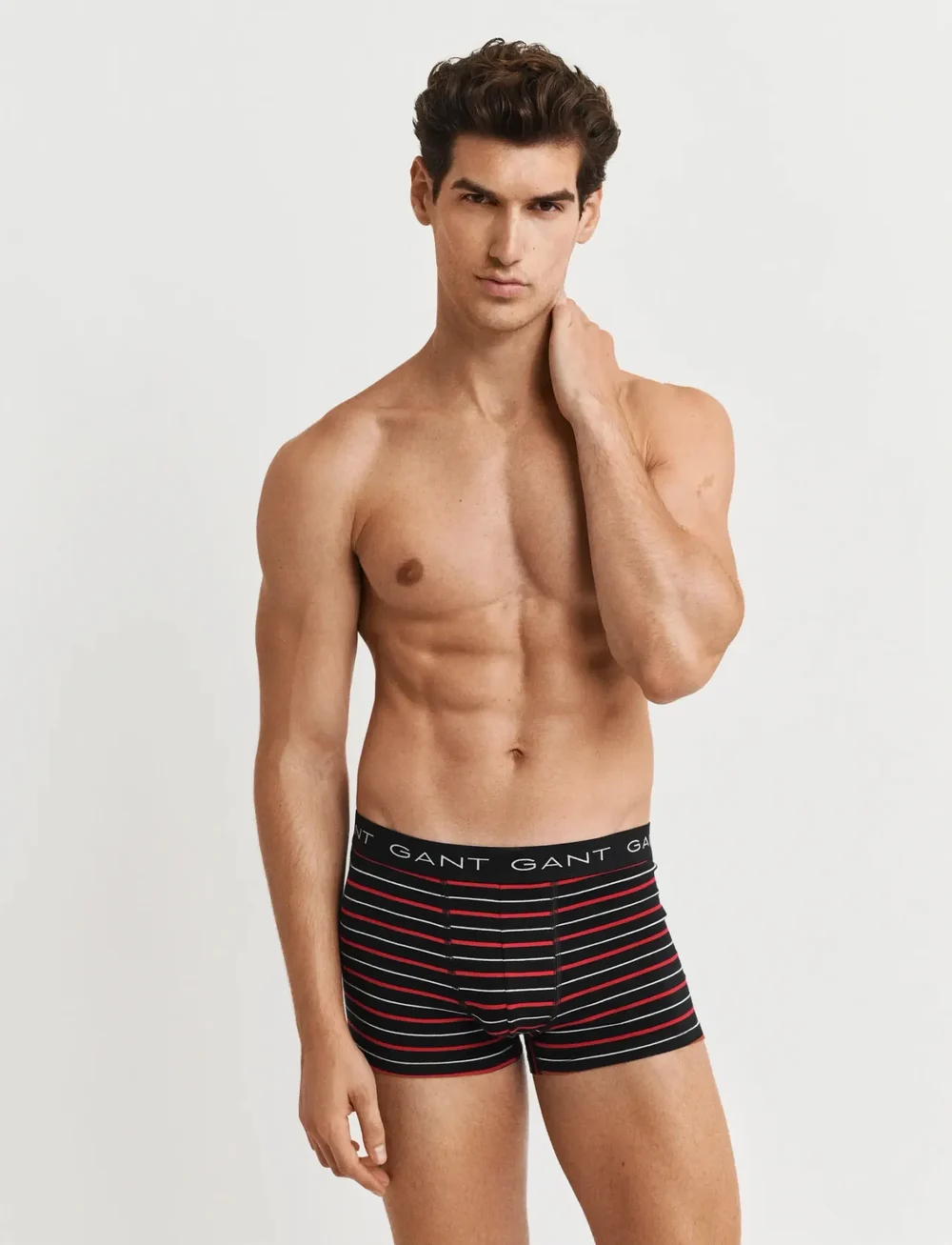 GANT - STRIPED TRUNK 3-PACK GIFT BOX - apatinių komplektas - black - 0