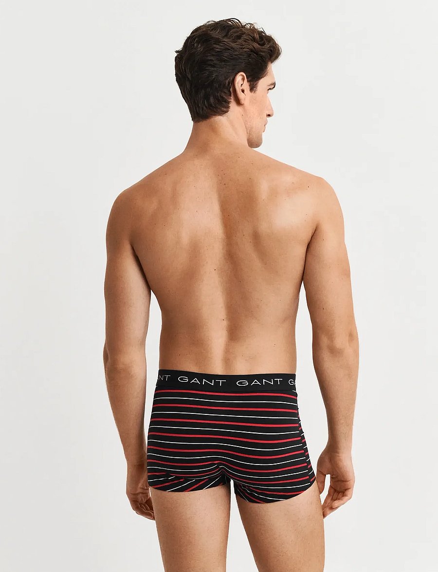 Gant - STRIPED TRUNK 3-PACK GIFT BOX - unterhosen im multipack - black - 2