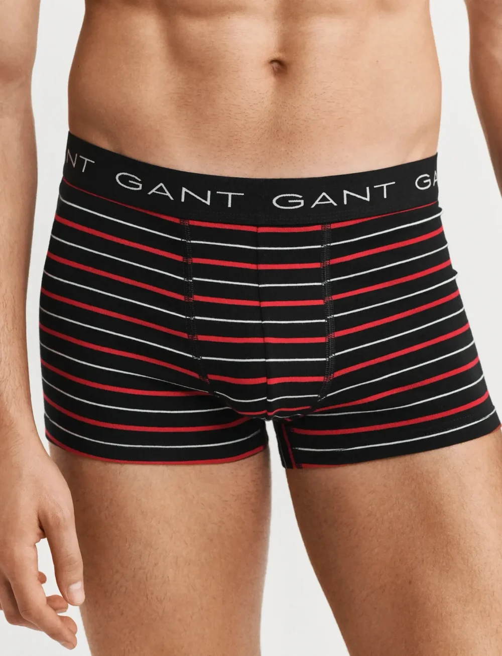 GANT - STRIPED TRUNK 3-PACK GIFT BOX - apatinių komplektas - black - 3