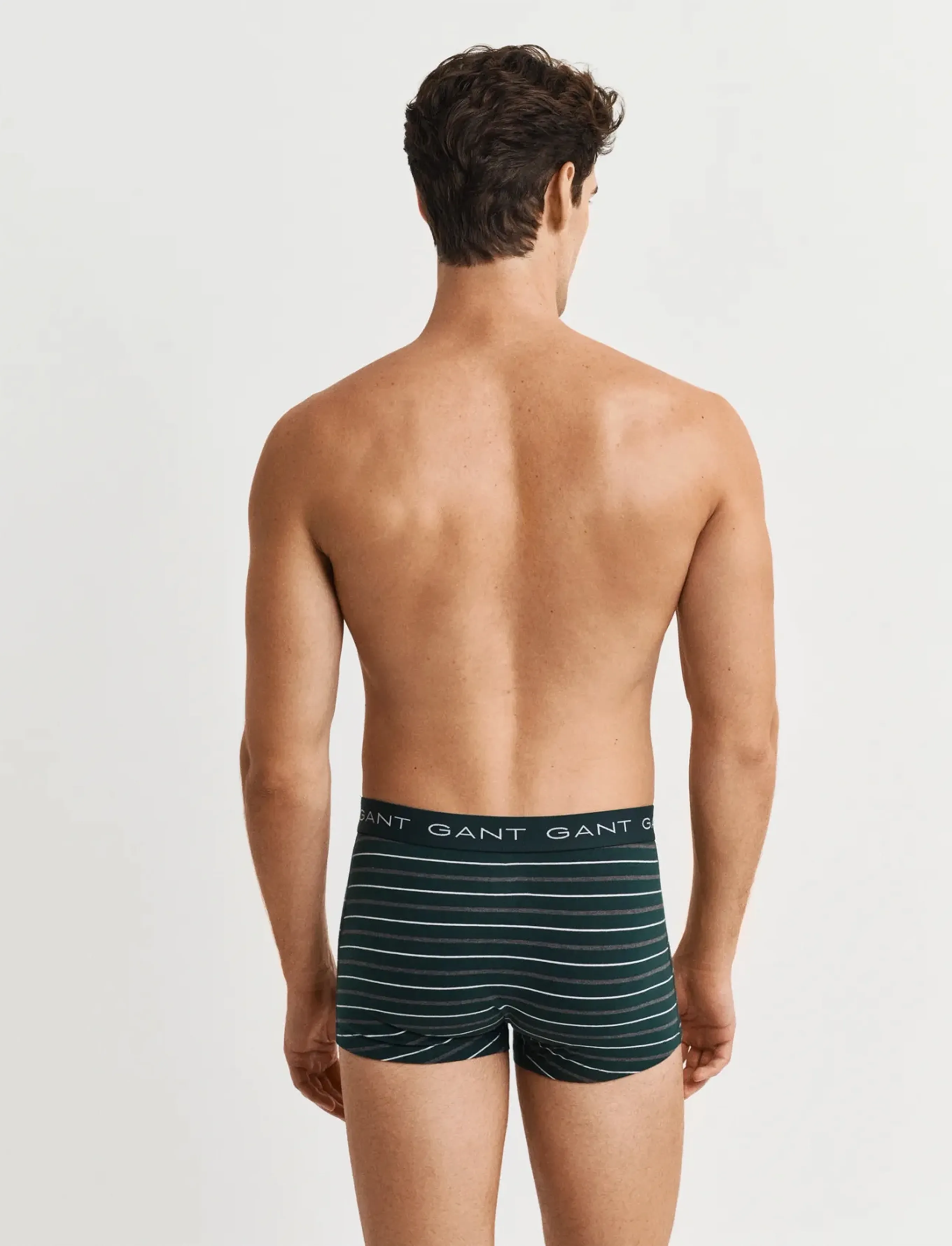 Gant - STRIPED TRUNK 3-PACK GIFT BOX - multipack underbukser - tartan green - 2