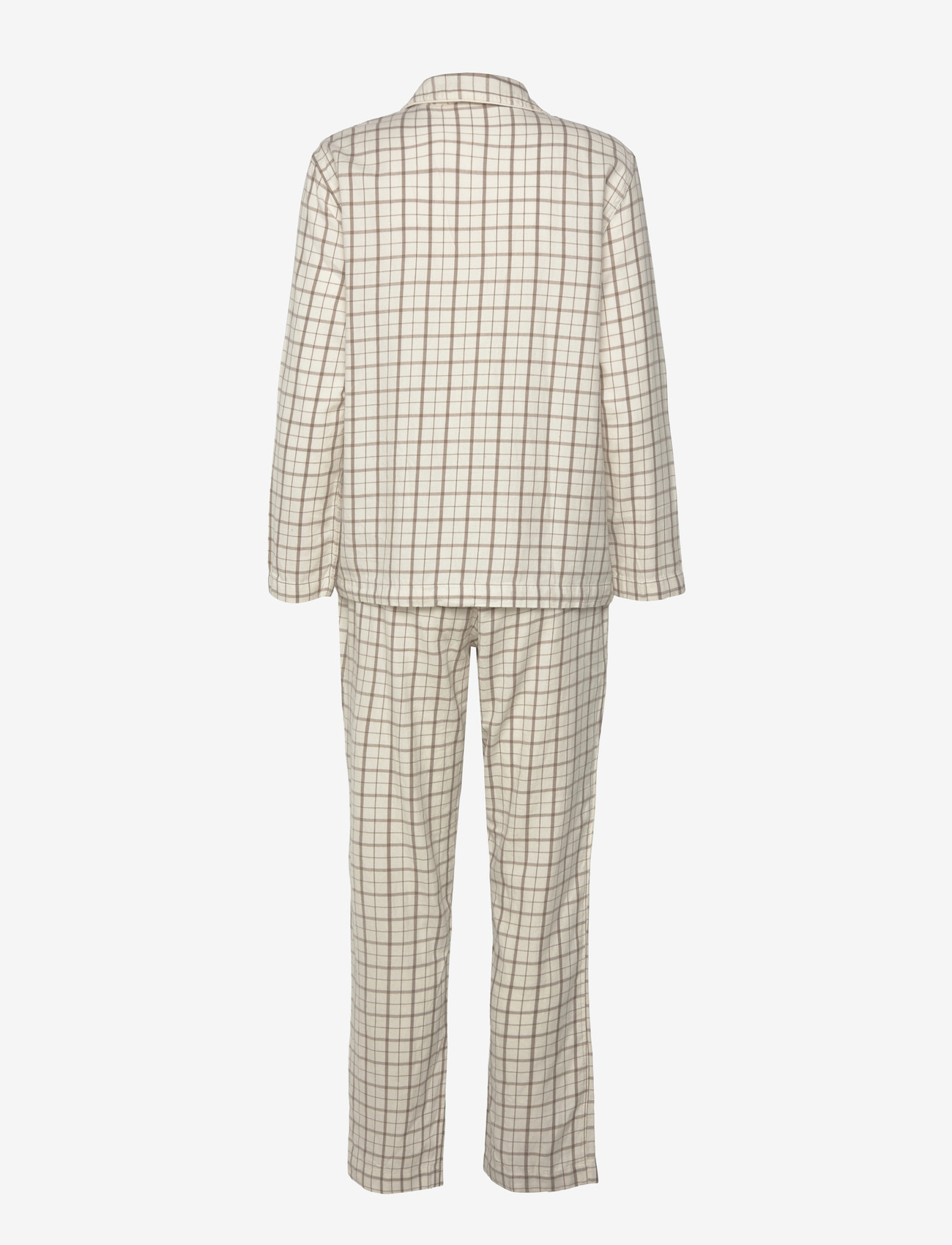 Gant - FLANNEL PAJAMA SET GIFT BOX - pidžaamad - cream - 1