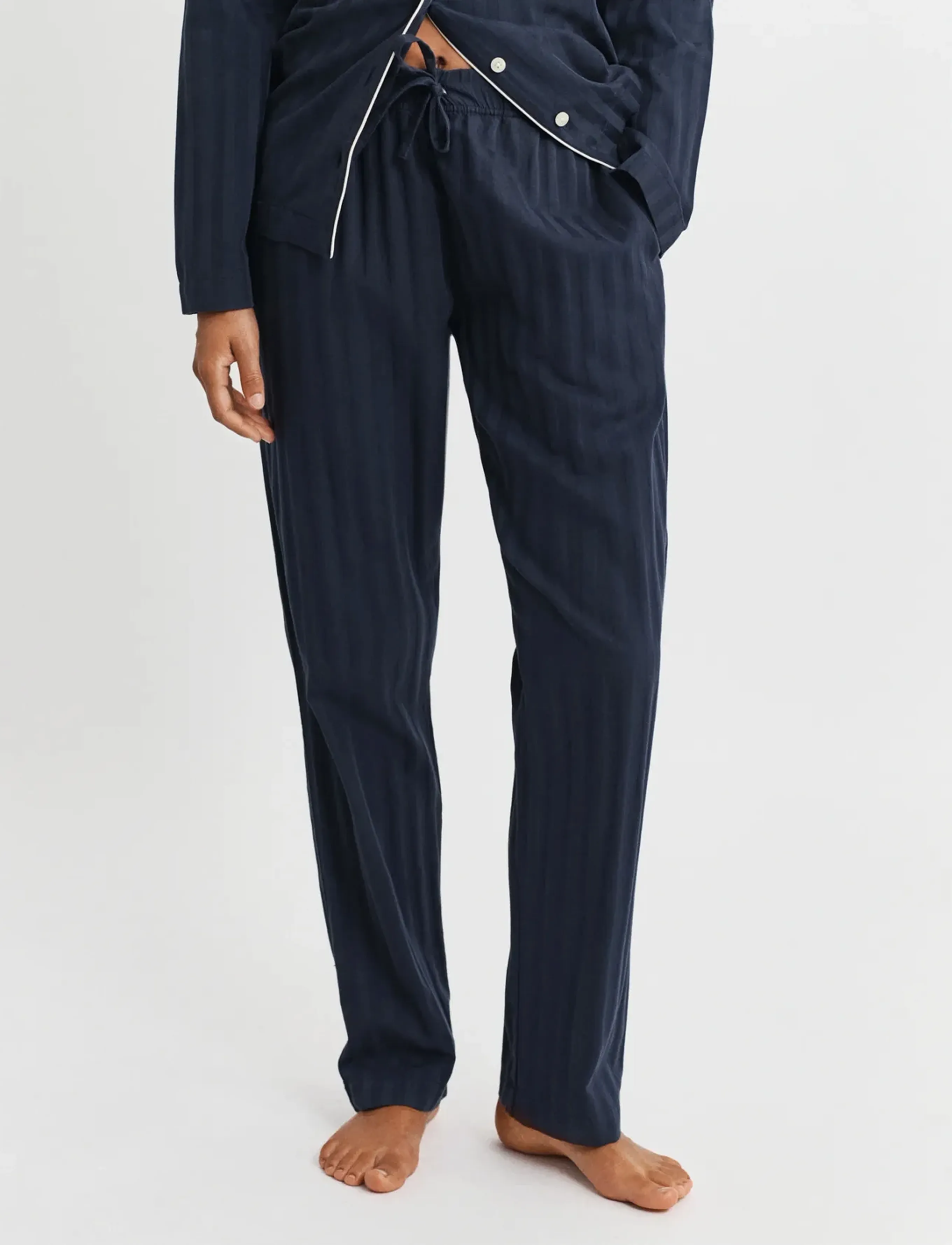 Gant - SATIN STRIPE PAJAMA SET GIFT BOX - pidžaamad - evening blue - 2
