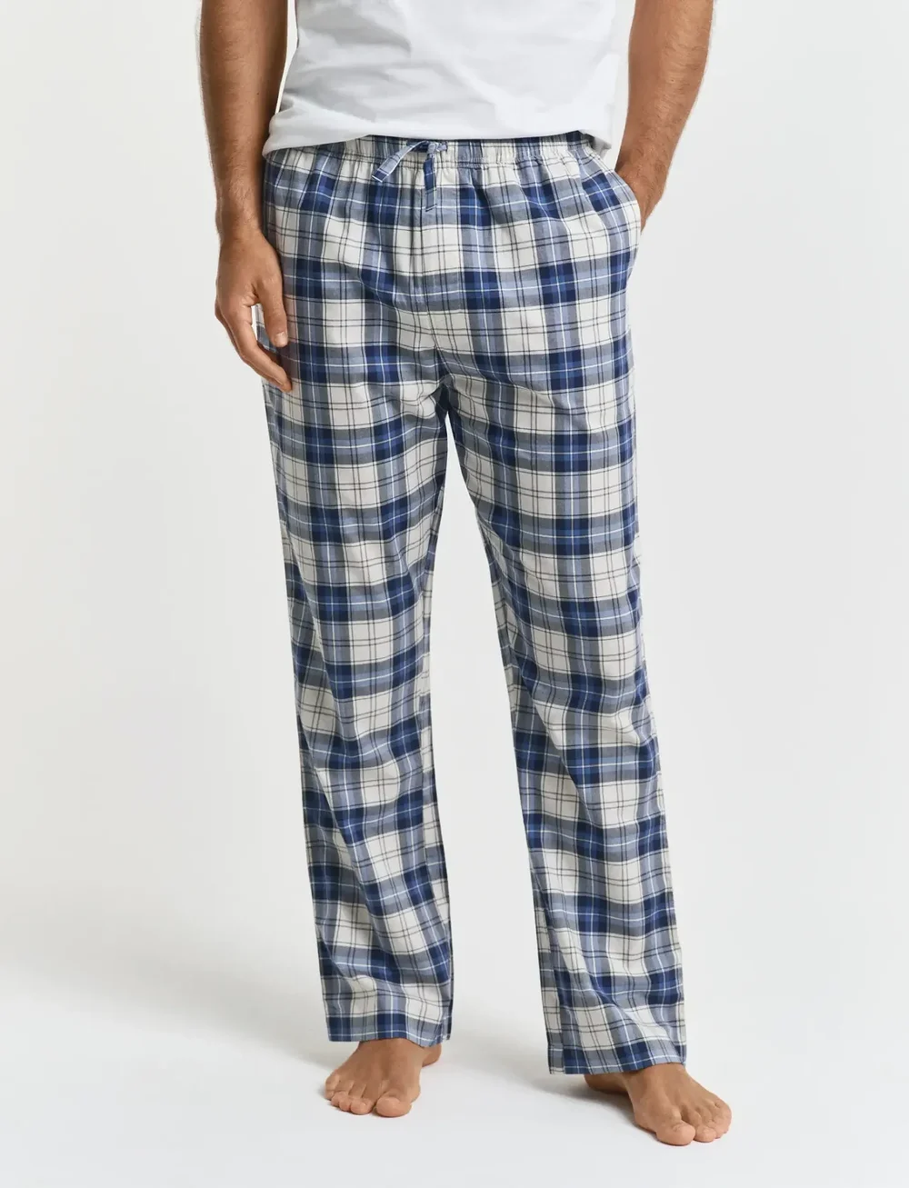 GANT - CHECKED PAJAMA PANTS - nightwear - blue water - 2