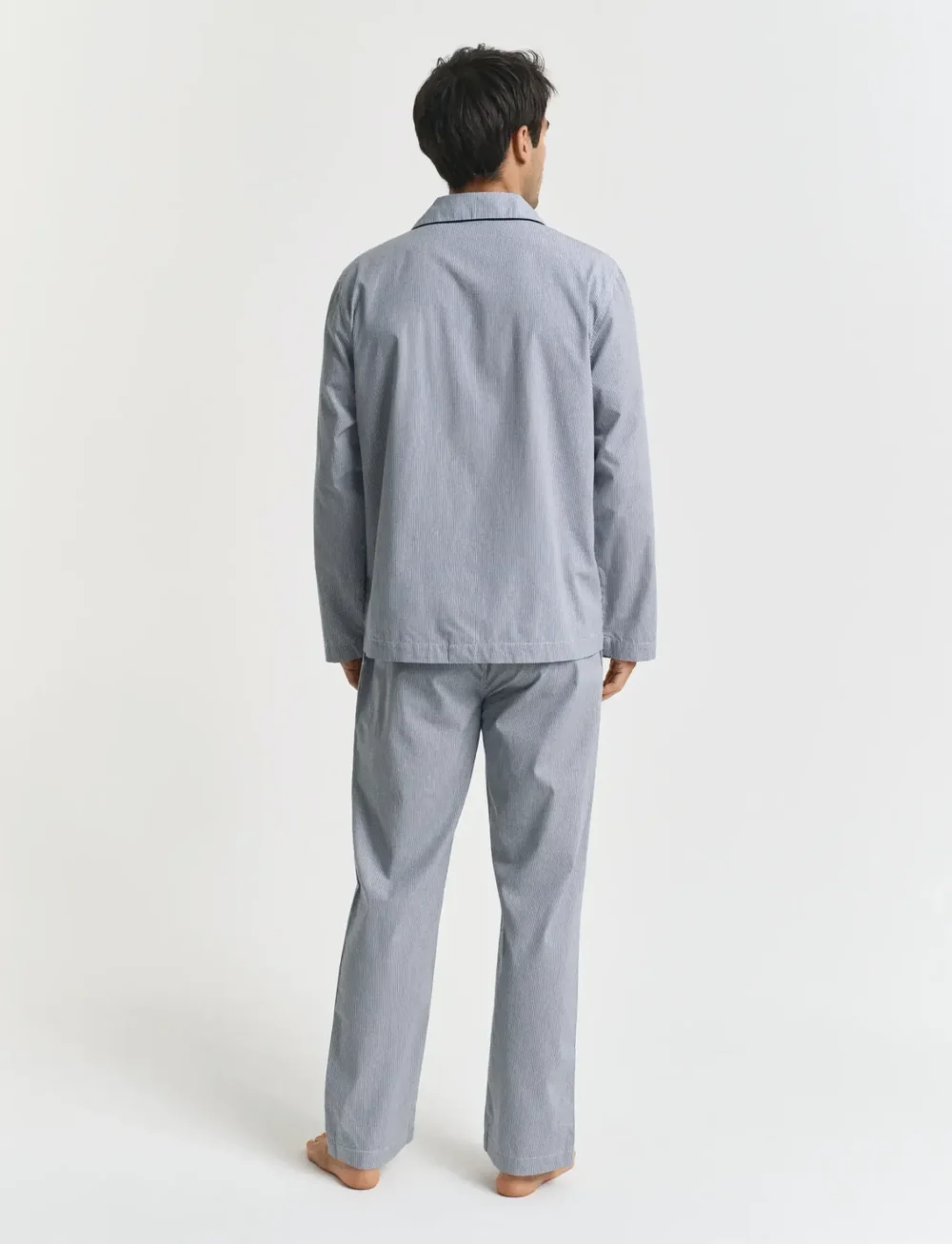 GANT - STRIPE PJ SET SHIRT AND PANTS - nattkläder - persian blue - 0