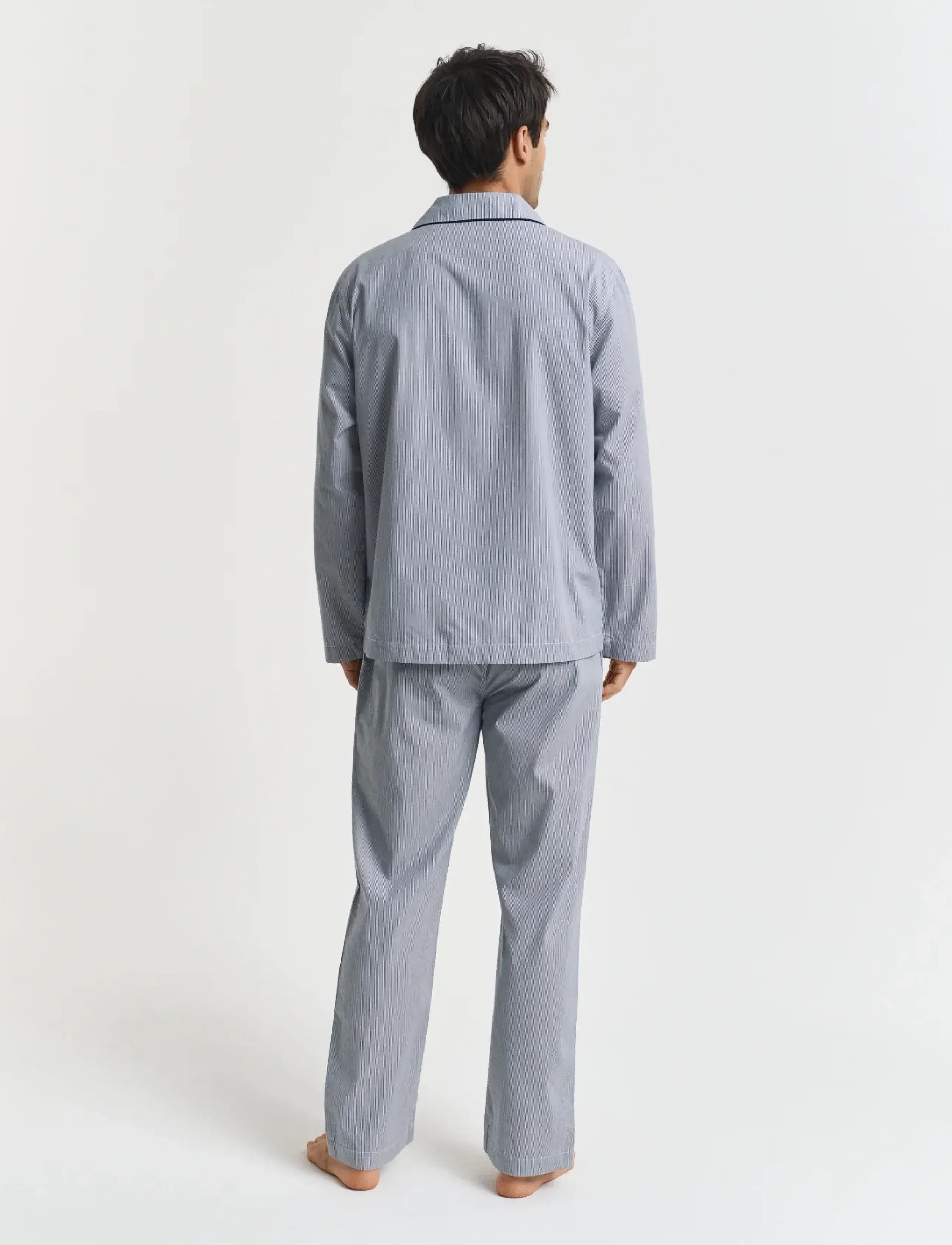GANT - STRIPE PJ SET SHIRT AND PANTS - persian blue - 3