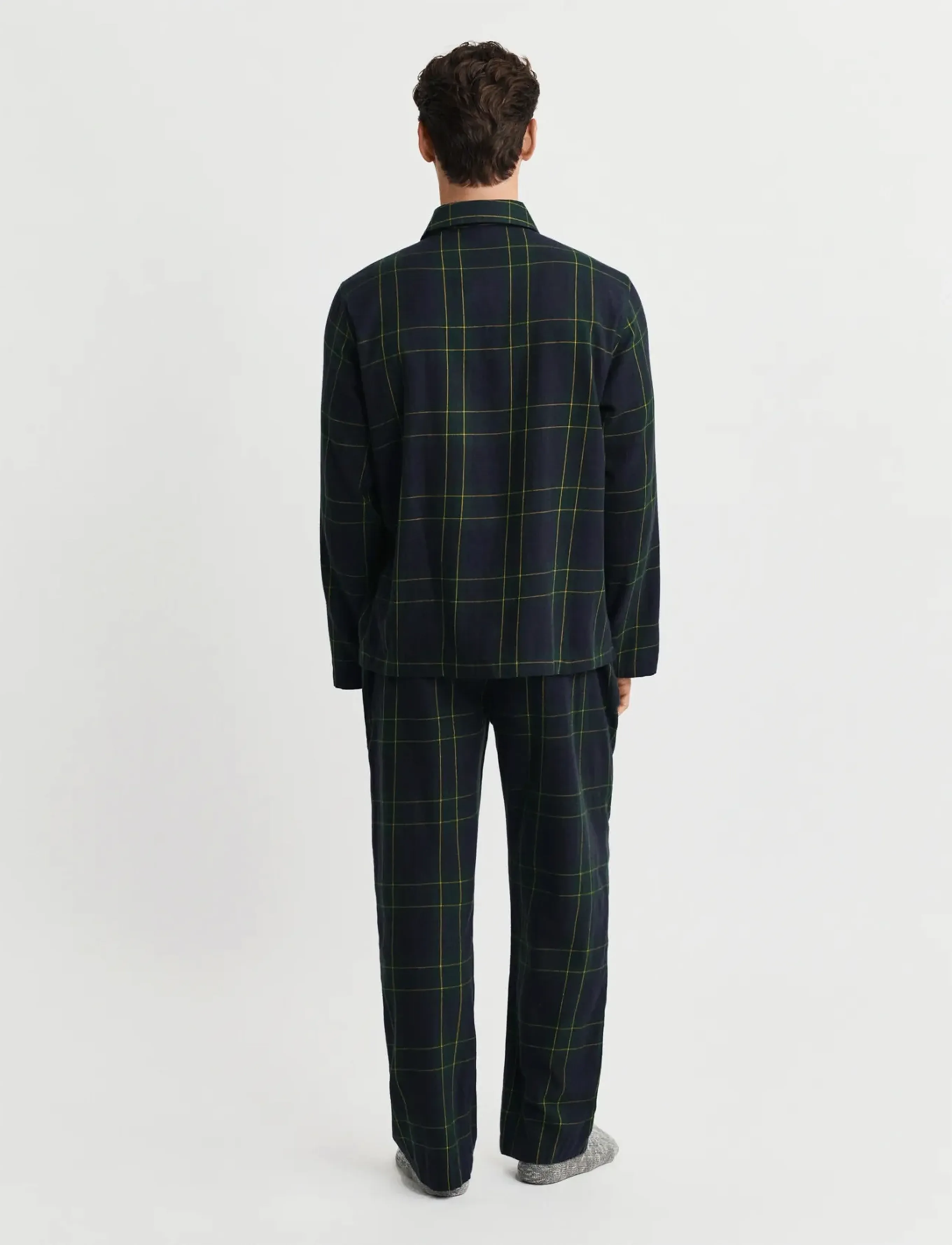 Gant - FLANNEL CHECK PAJAMA SET GIFT BOX - forest green - 2