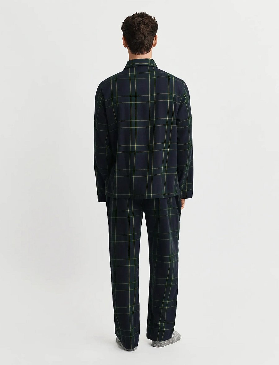 Gant - FLANNEL CHECK PAJAMA SET GIFT BOX - forest green - 2