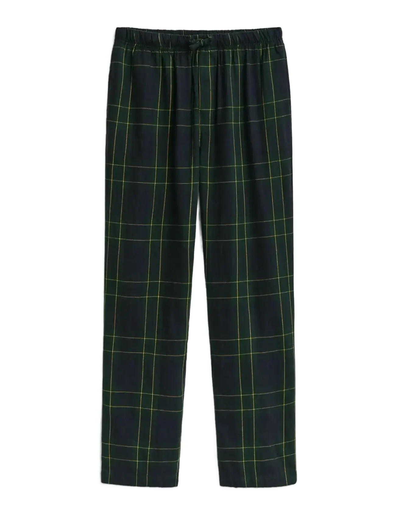Gant FLANNEL CHECK PANTS - Nattøj - FOREST GREEN / multi