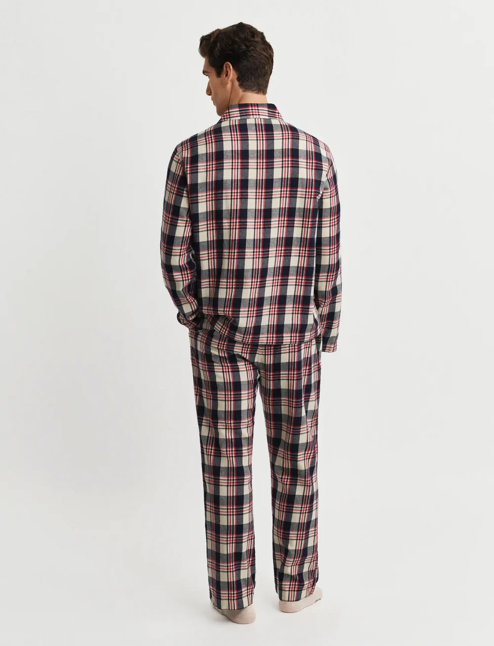 GANT - FLANNEL CHECK PAJAMA SET GIFT BOX - pyjama sets - ruby red - 2