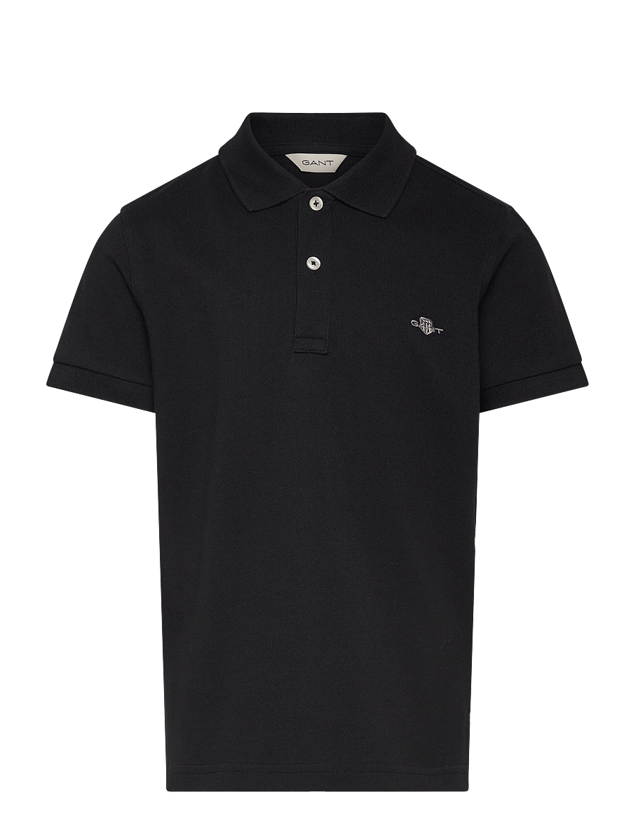 Gant - SHIELD SS PIQUE - kurzärmelig - black - 1