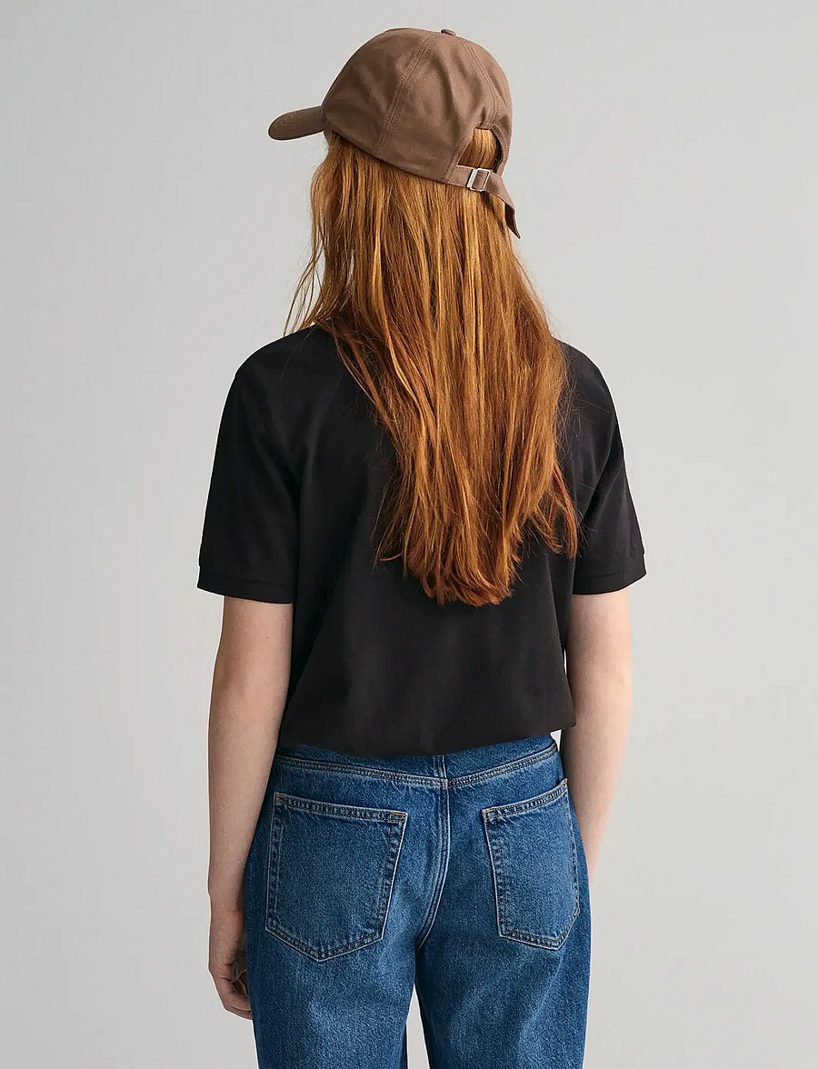 Gant - SHIELD SS PIQUE - kurzärmelig - black - 3