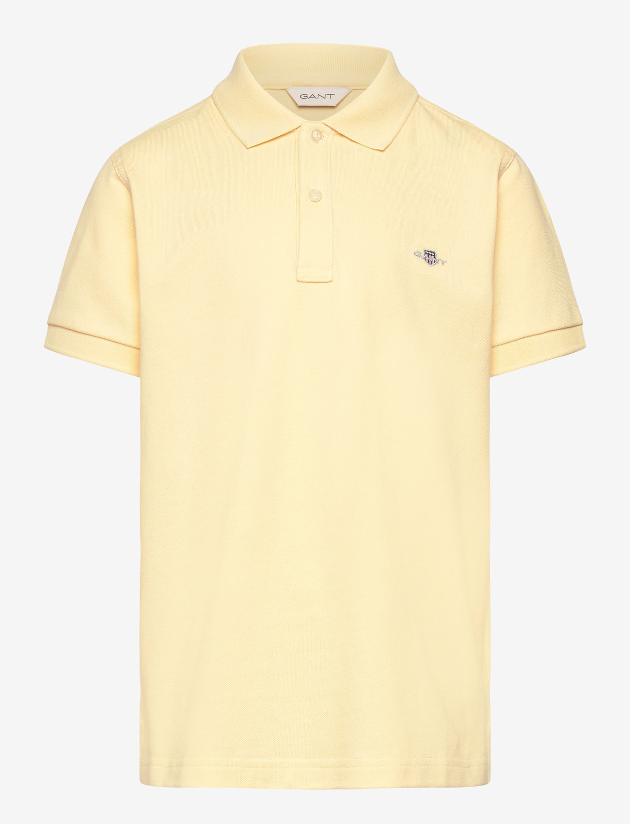 GANT - SHIELD SS PIQUE - poloer - dusty light yellow - 0