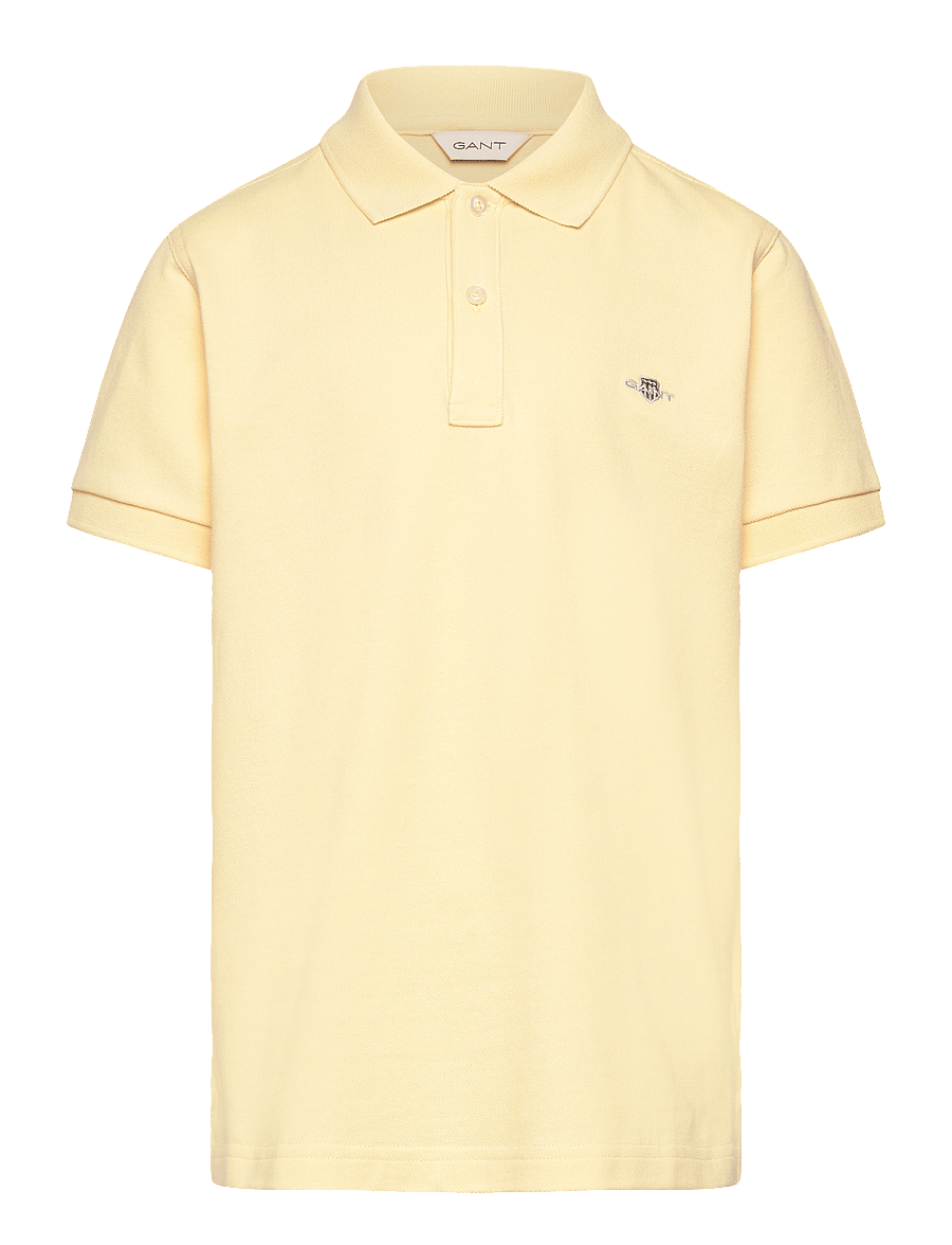 Gant - SHIELD SS PIQUE - lühikeste varrukatega polod - dusty light yellow - 0