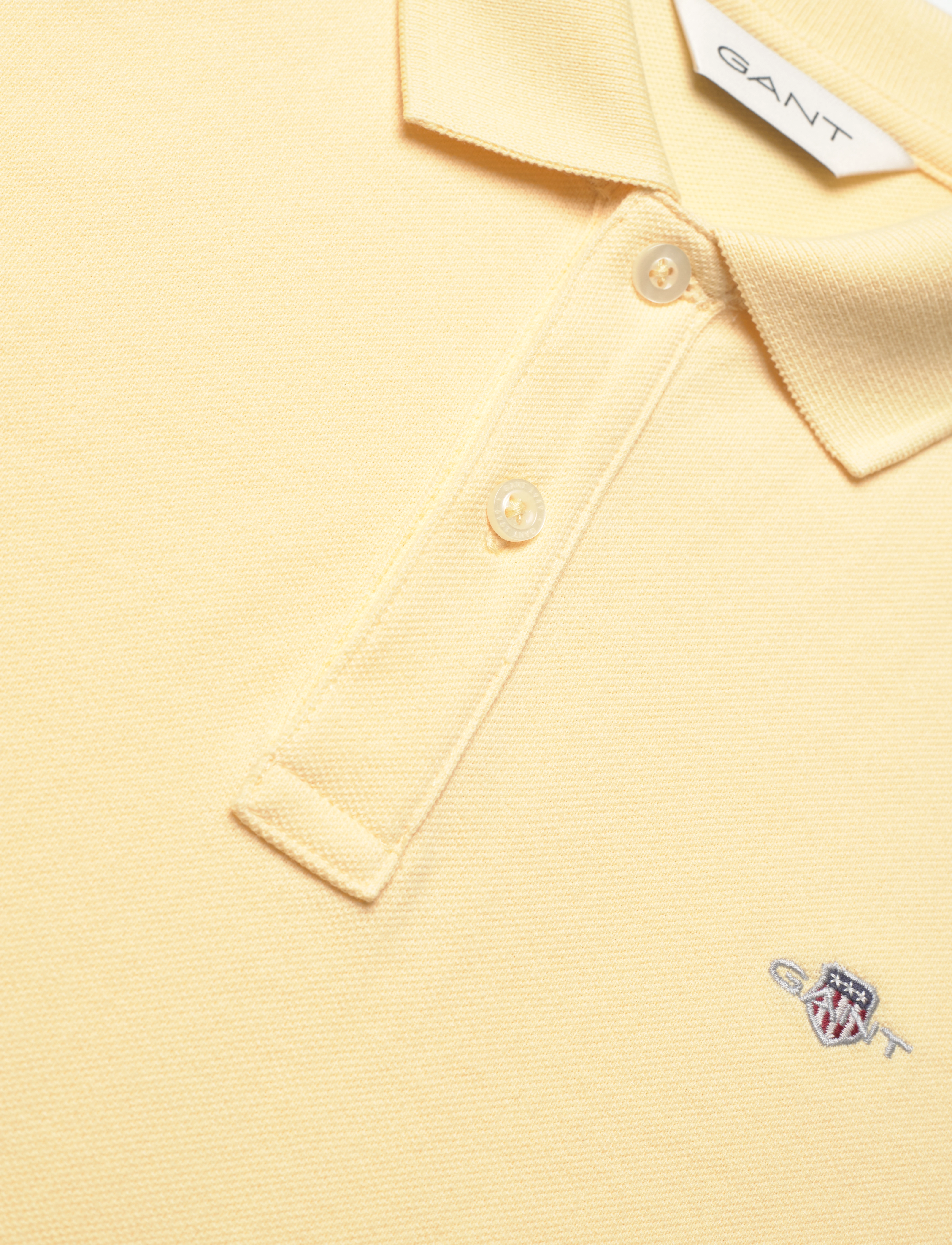 Gant - SHIELD SS PIQUE - lühikeste varrukatega polod - dusty light yellow - 2